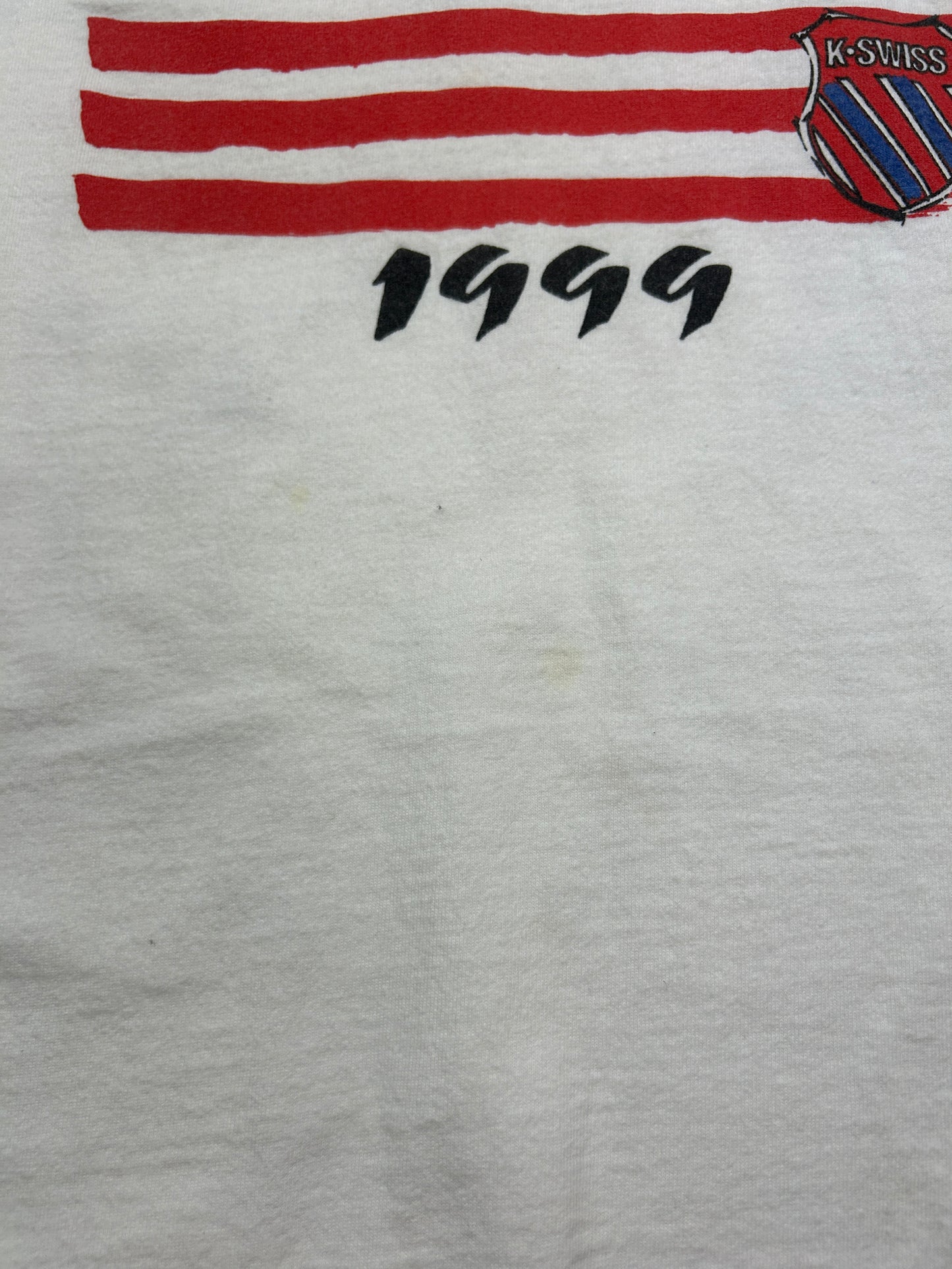 Vintage 1999 K Swiss Tennis Fest American Flag Promo T Shirt Size L 90s