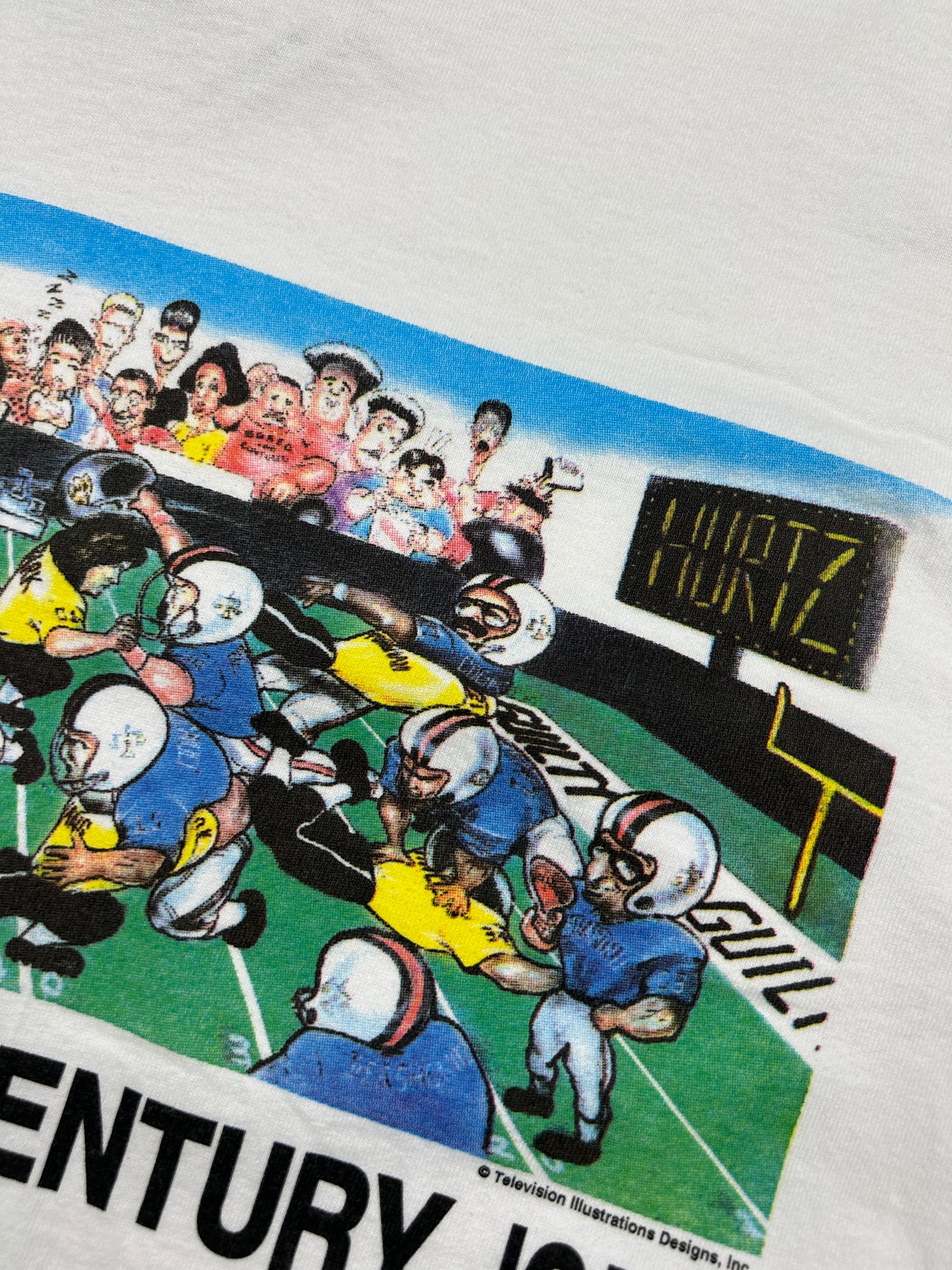 Vintage 1995 Trial Of The Century OJ Simpson Guilty Not Guilty Football T Shirt Size XL