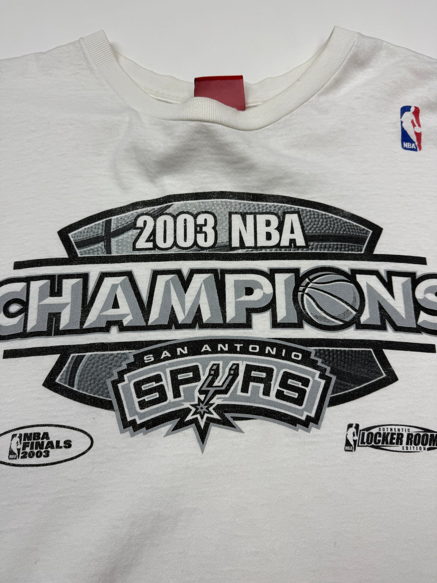 Vintage 2003 San Antonio Spurs NBA Champs Basketball Reebok T Shirt Size XXL