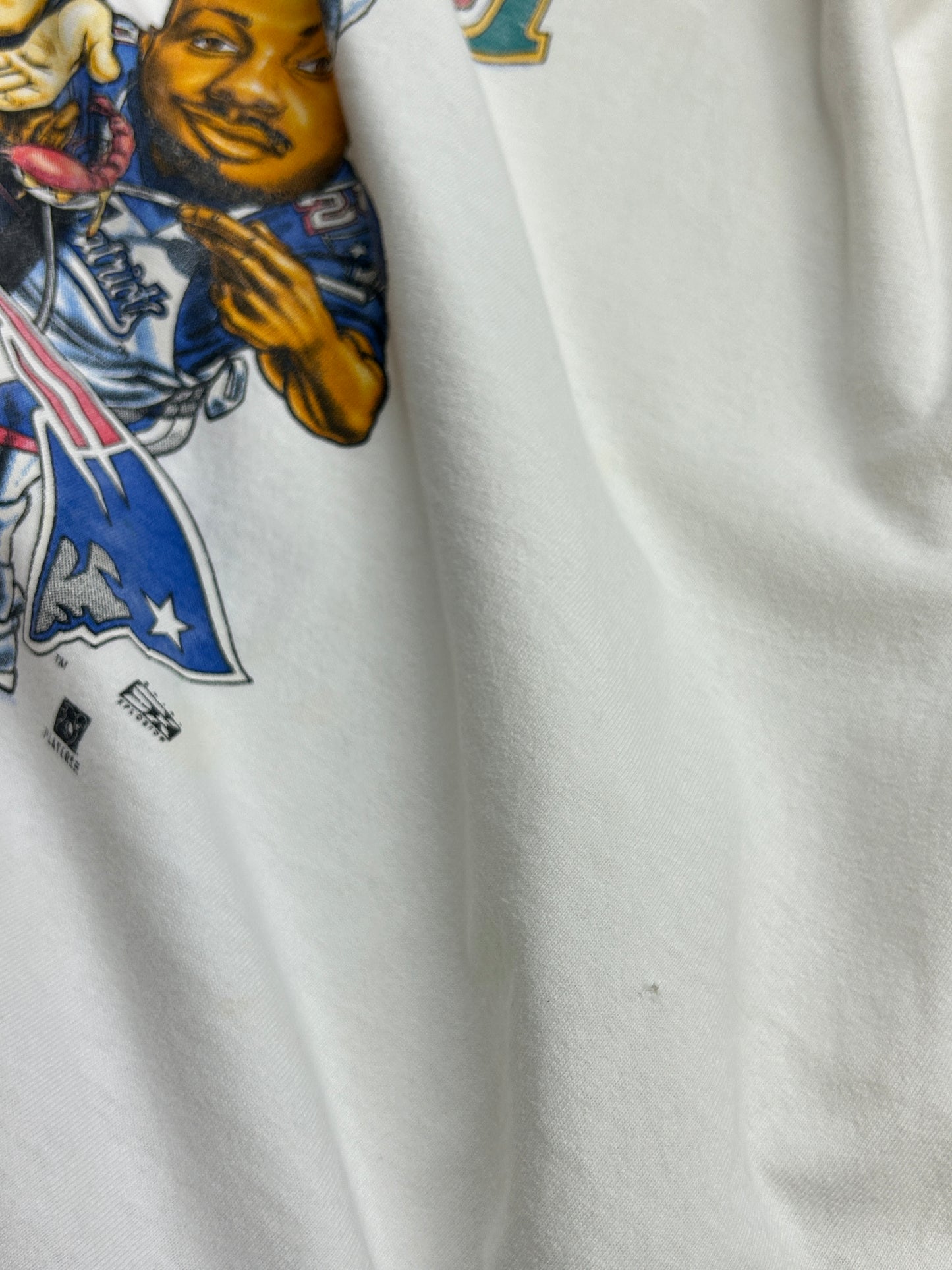 Vintage 1997 Super Bowl XXXI New England Patriots Jambalaya NFL T Shirt XXL 90s