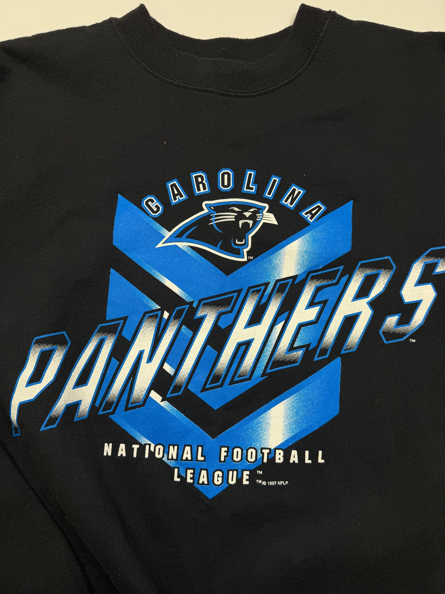 Vintage 1997 Carolina Panthers NFL Football Big Graphic Sweatshirt Size XL 90s