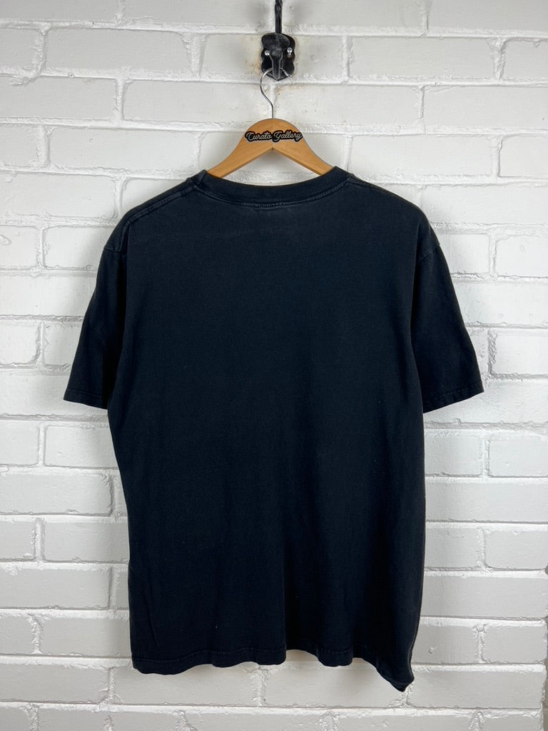 Vintage 90s Toronto Raptors Embroidered Logo Spell Out The Game NBA T Shirt M