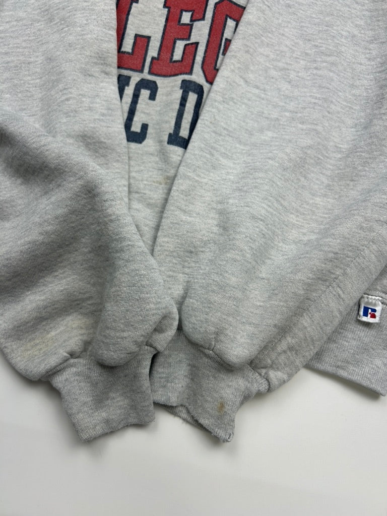 Vintage 90s Cenrtal College Big Graphic Colliegate Russel Athletic Sweatshirt Size XXL