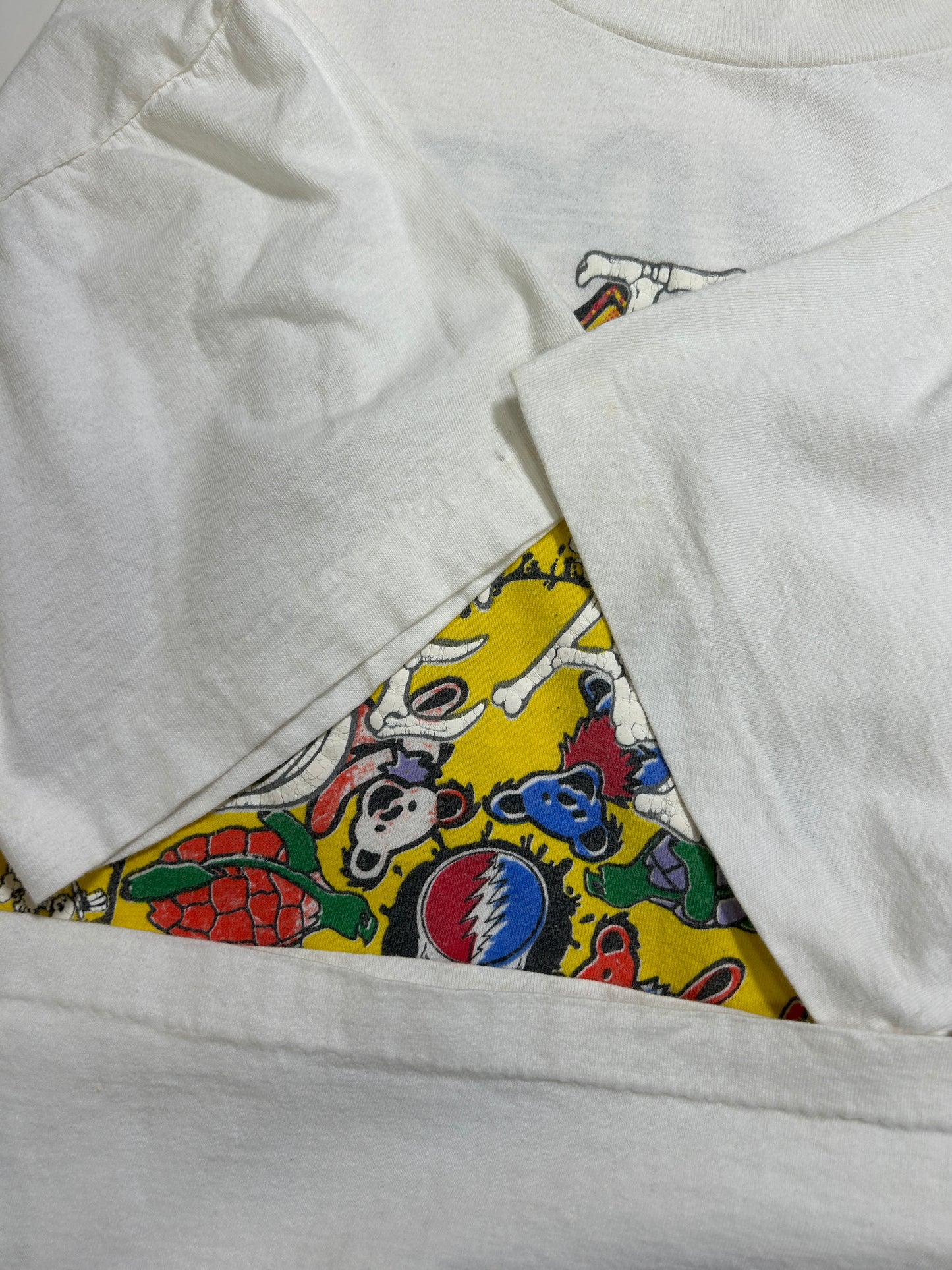 Vintage 1993 Grateful Dead Summer Tour Special Guest Sting Puff Print Music T-Shirt Size XL 90s
