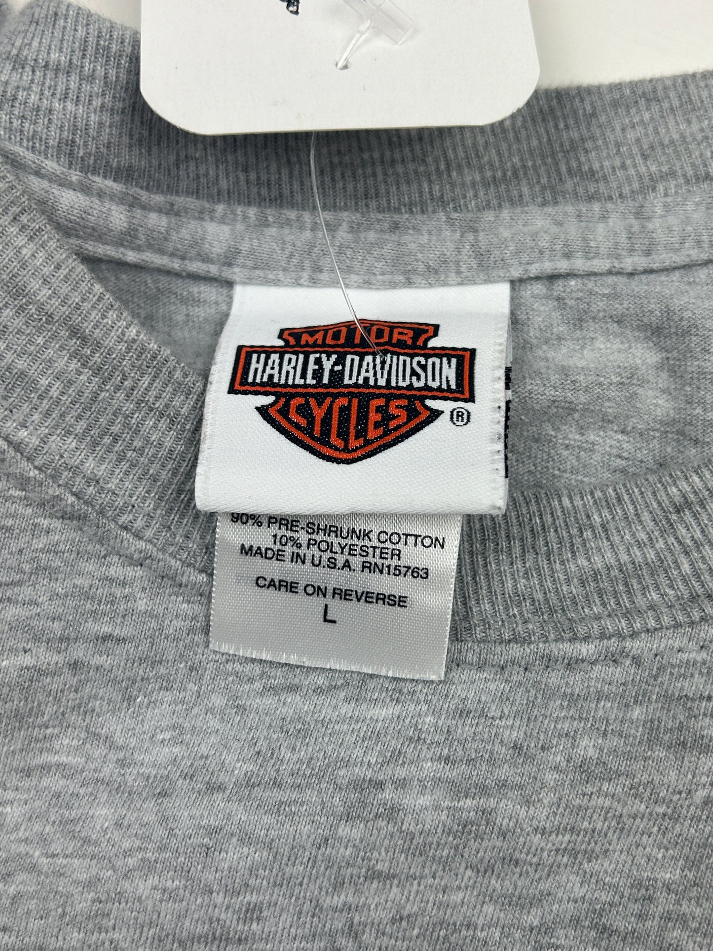 2006 Harley Davidson Motorcycles New York Skulls Long Sleeve T Shirt Size L