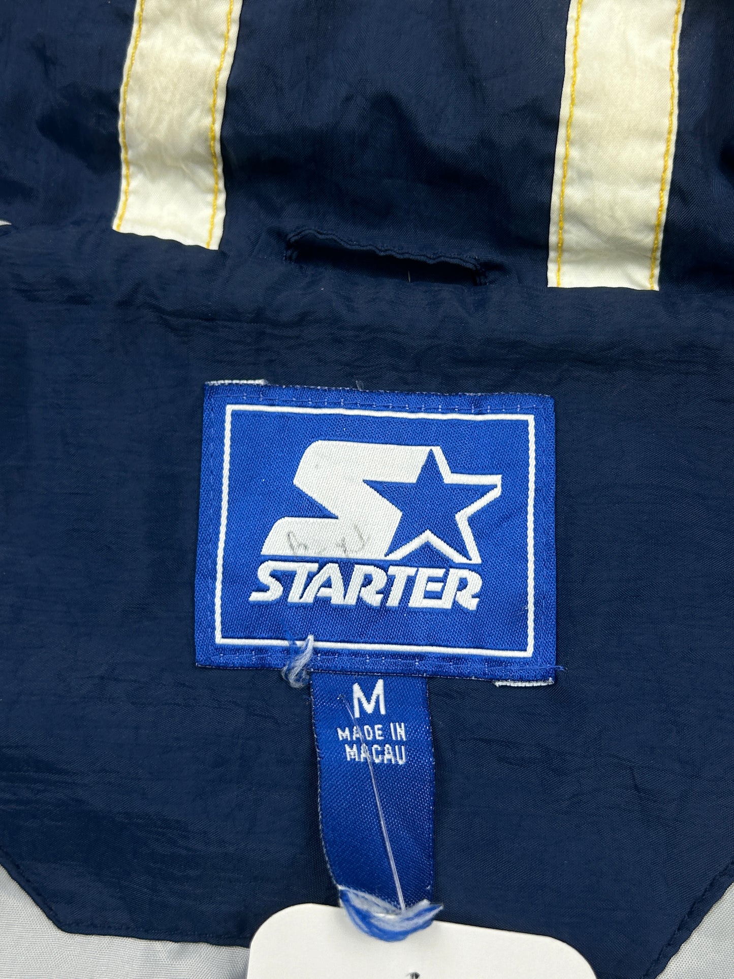 Vintage 90s Michigan Wolverines Starter Embroidered Big Logo Windbreaker Size M