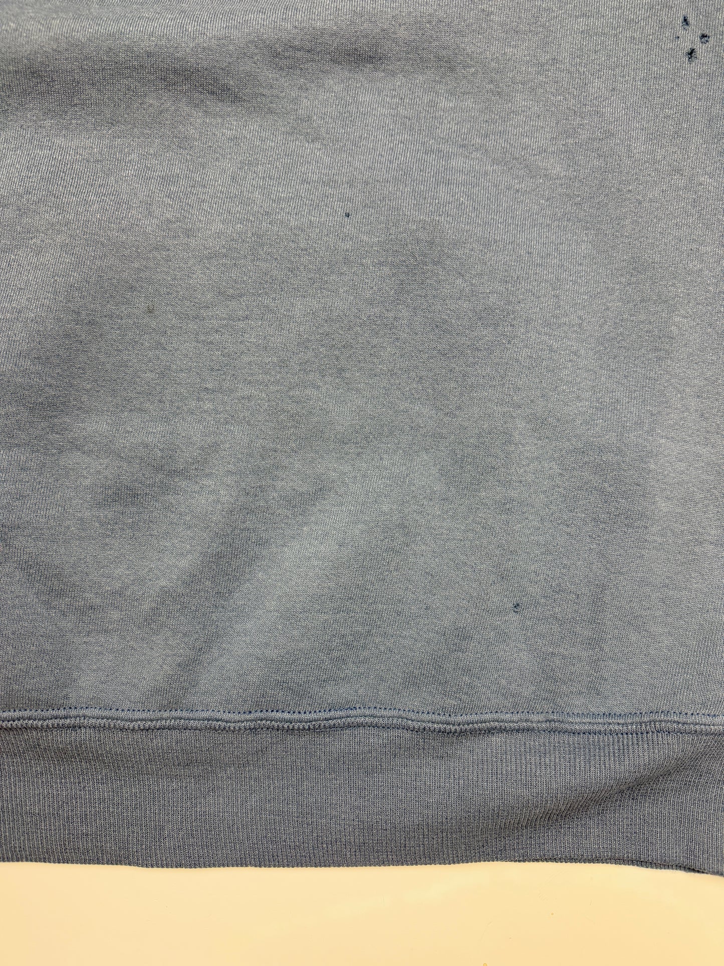 Vintage Russell Athletic Cropped Boxy Fit Blank Hooded Sweatshirt Size XXL Powder Blue