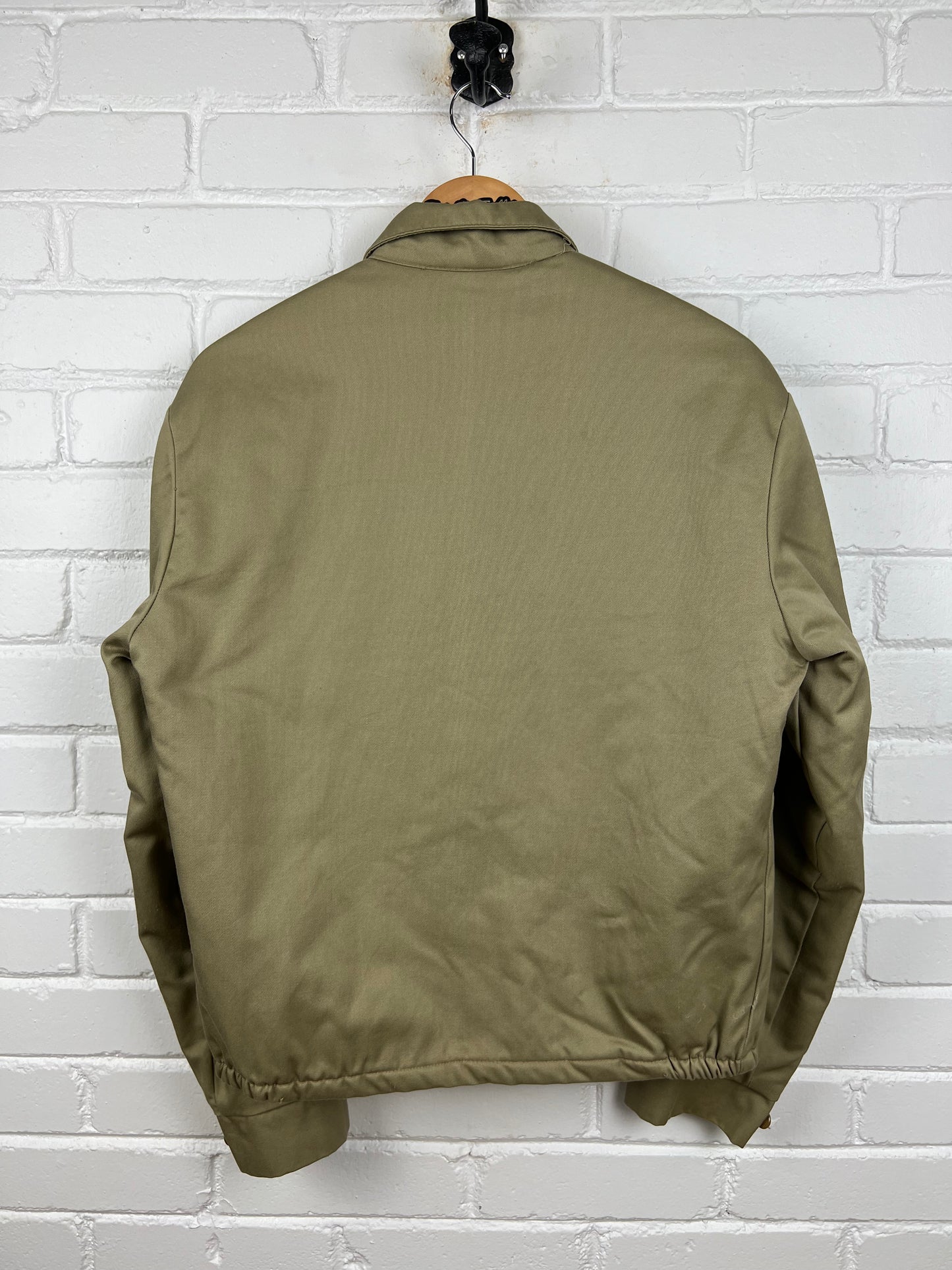 Vintage 80s Mont Gomery Ward Quilted Lined Insulated Cropped Mechanic Style Jacket Size M