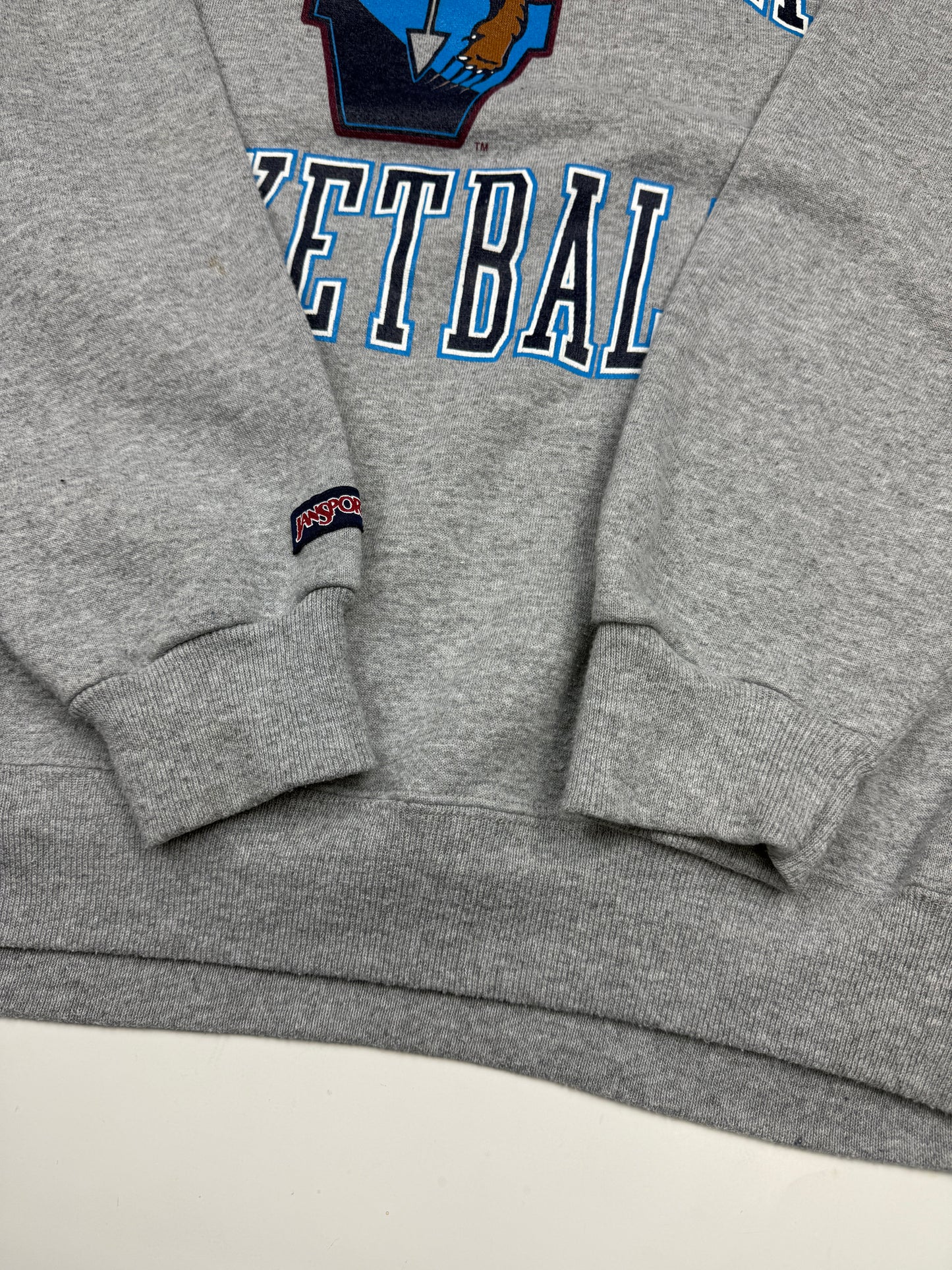 Vintage 90s Villanova Wildcats Basketball Collegiate Crest NCAA Sweatshirt Size XL