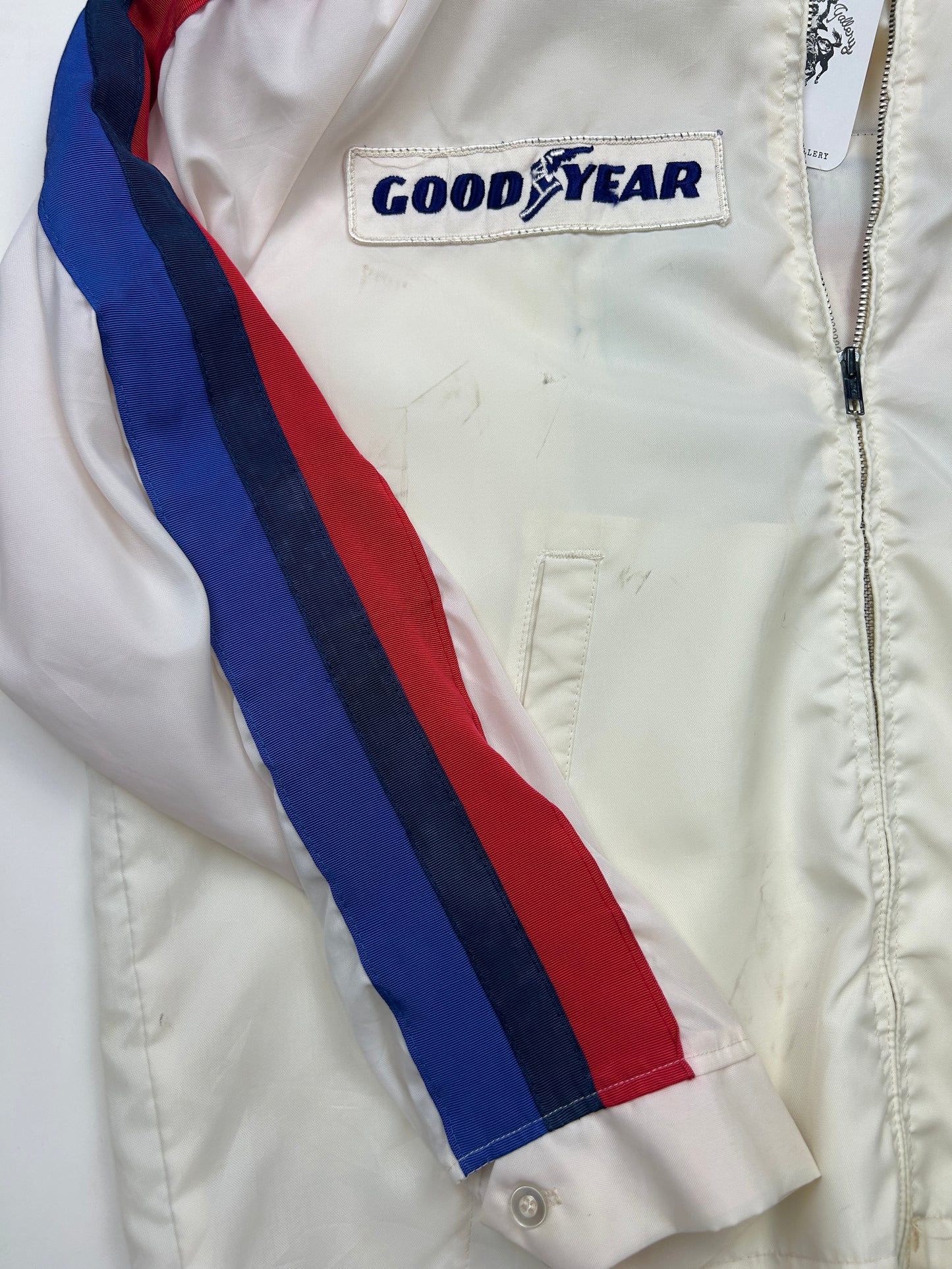 Vintage 80s Swingster Good Year First National City Racing Light Jacket Size L