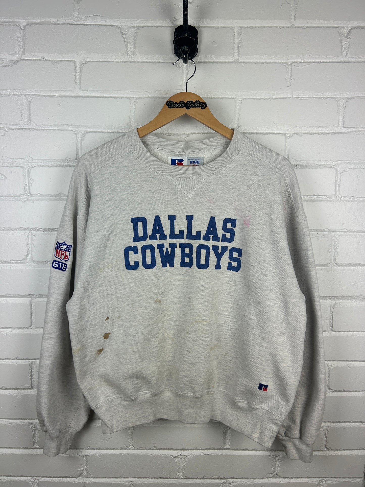 Vintage 90s Dallas Cowboys NFL Football Russell Athletic Size L