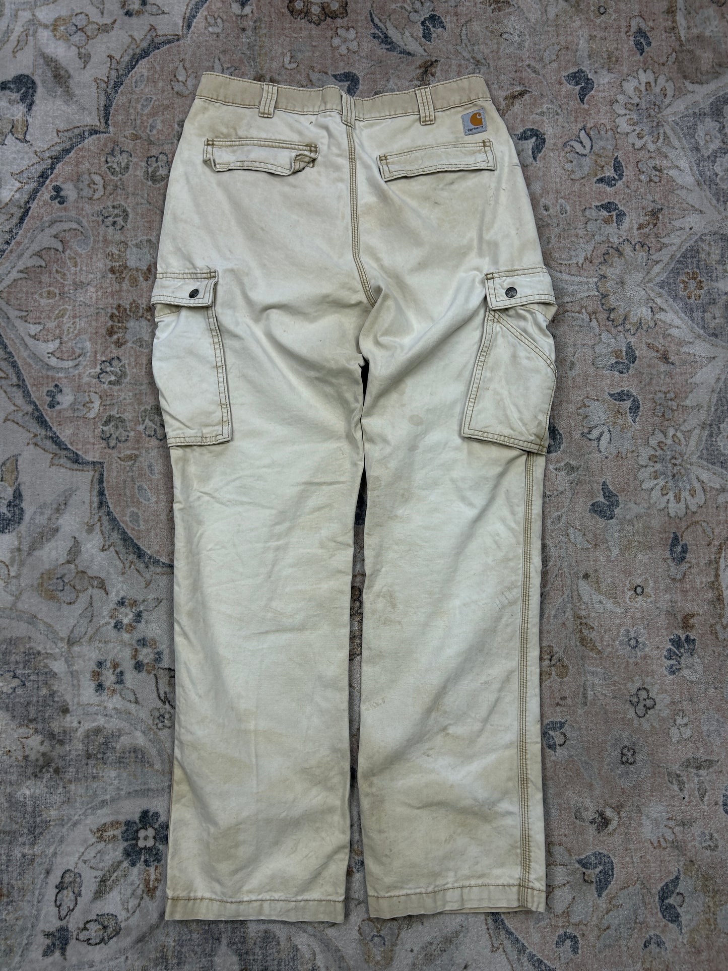 Carhartt Work Wear Canvas Relaxed Fit Cargo Pants Size 34W