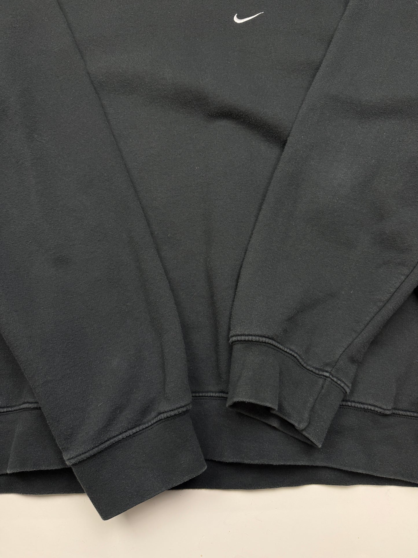 Vintage Y2K Nike Embroidered Mini Swoosh Crewneck Sweatshirt Size XXL Black