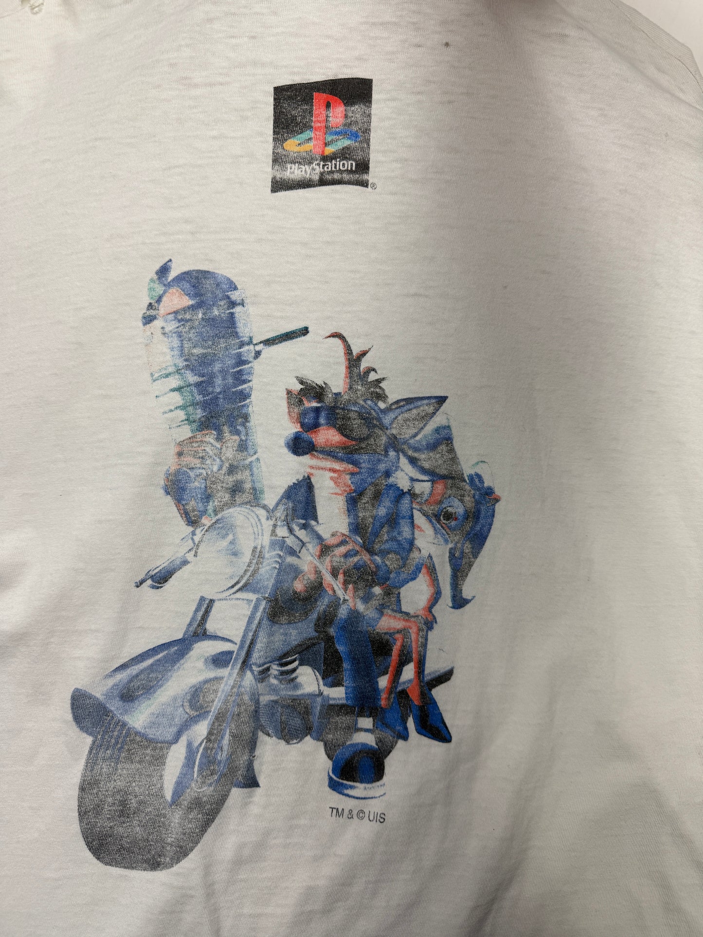 Vintage 90s Crash Bandicoot Warped Video Game Promo Playstation Graphic T Shirt Size XL