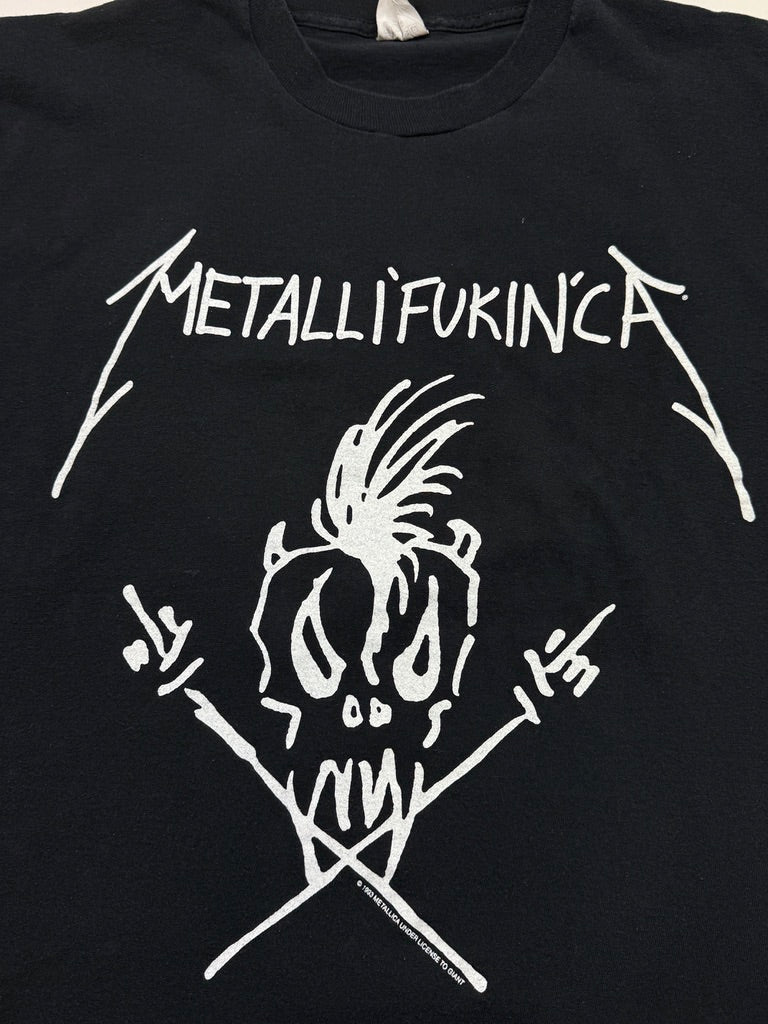 Vintage 1994 Metallifukinca Been There Done It Metallica Metal Band T Shirt Size XL 90s