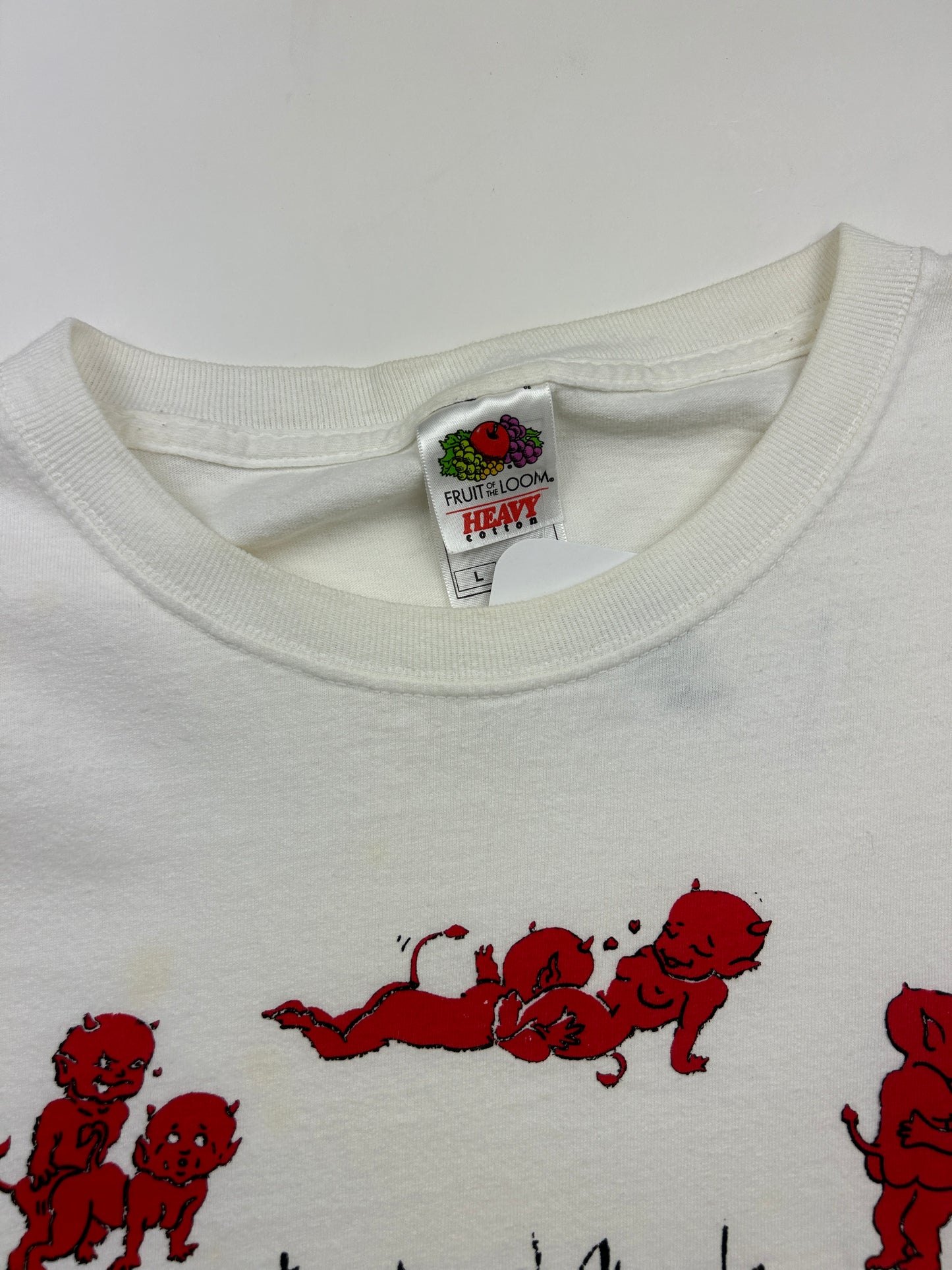 Vintage The Devil Made Me Do It Karma Sutra Positions Sex Parody T Shirt Size L