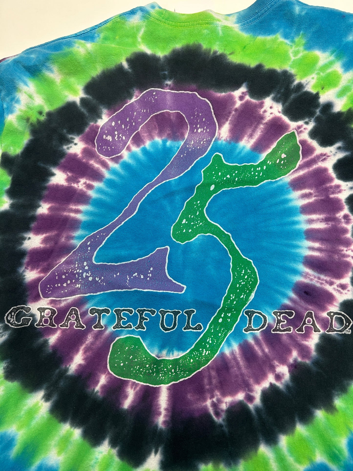 Vintage 2000 Grateful Dead 25 Tie-Dye Band Music Graphic T-Shirt Size XL