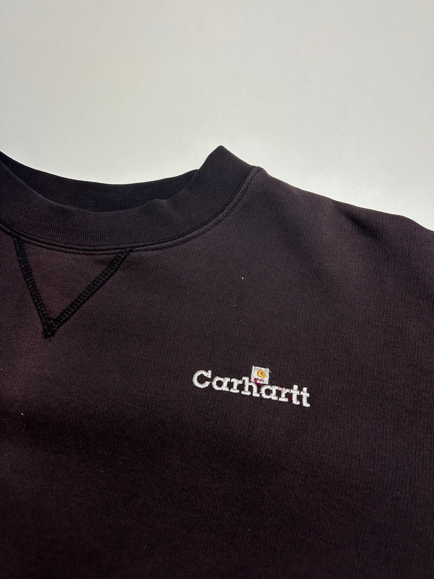 Vitnage 90s Carhartt Embroidered Spell Out Heavy Weight Work Wear Crewneck Sweatshirt Size XL