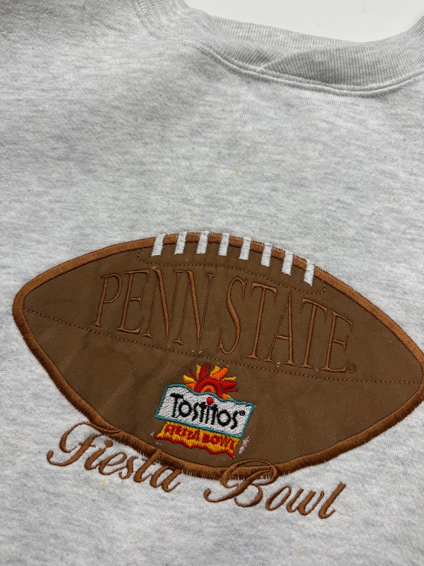 Vintage 90s Penn State Nittany Lions Fiesta Bowl NCAA Football Embroidered Sweatshirt Size XL