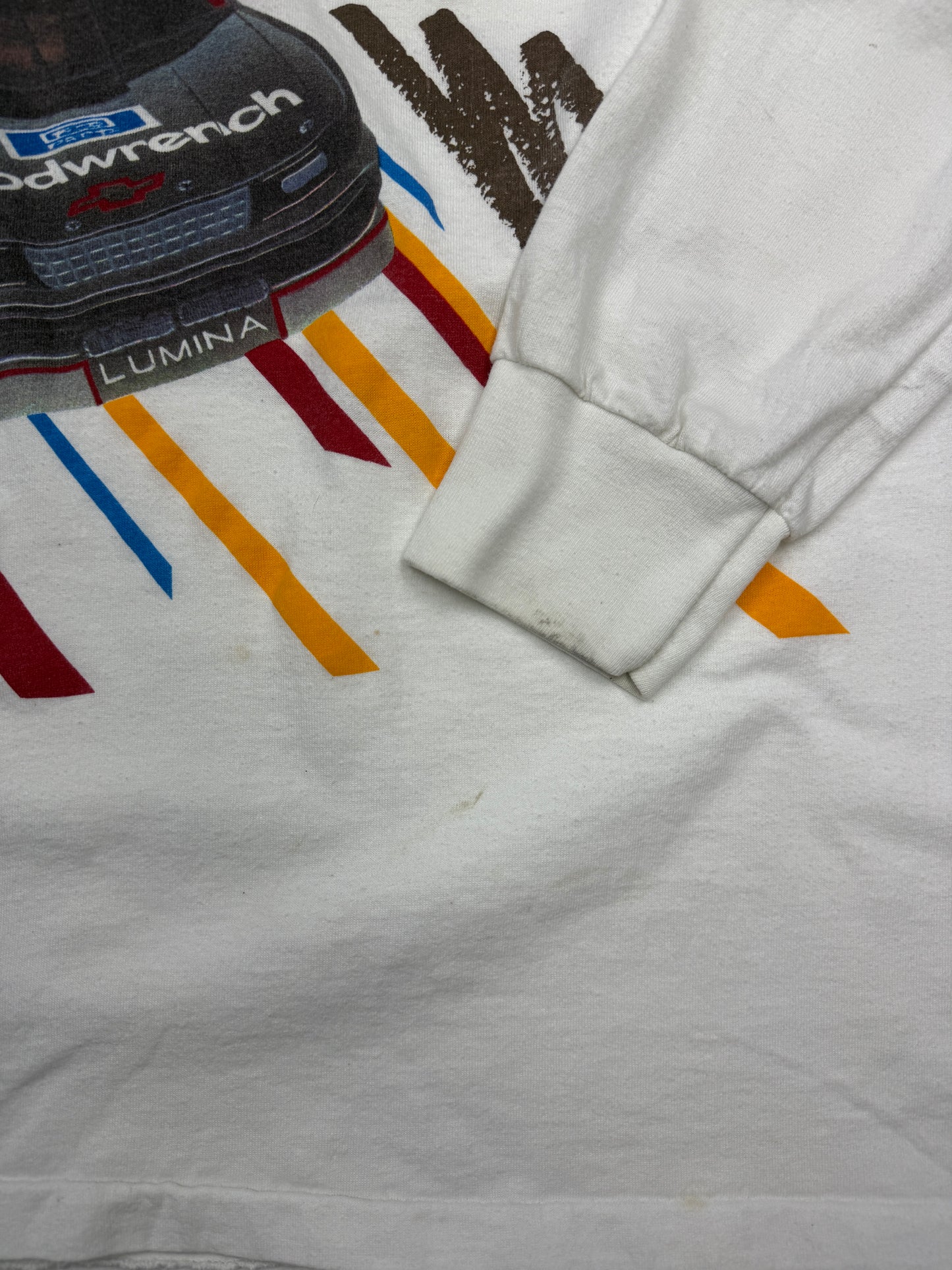 Vintage 1992 NACAR Winston Cup Series Racing Pop Art Long Sleeve T Shirt Size XL 90s