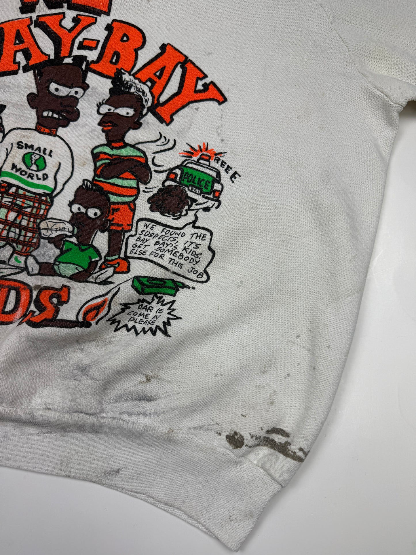 Vintage 80s/90s We Bay Bay Kids We Dont Die We Multiply Rap Hip Hop Sweatshirt Size L
