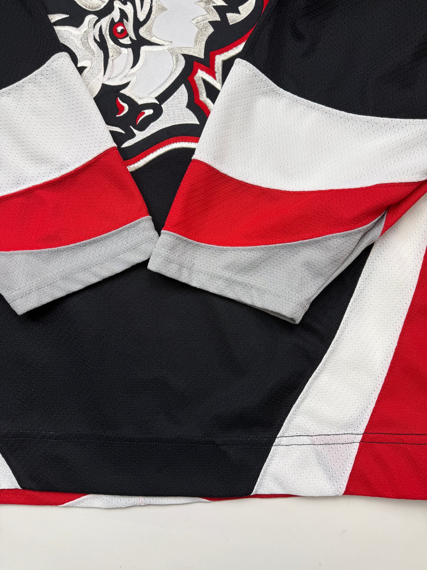 Vintage 90s Buffalo Sabres Goat Head Stitched CCM Hockey Jersey Size M Black