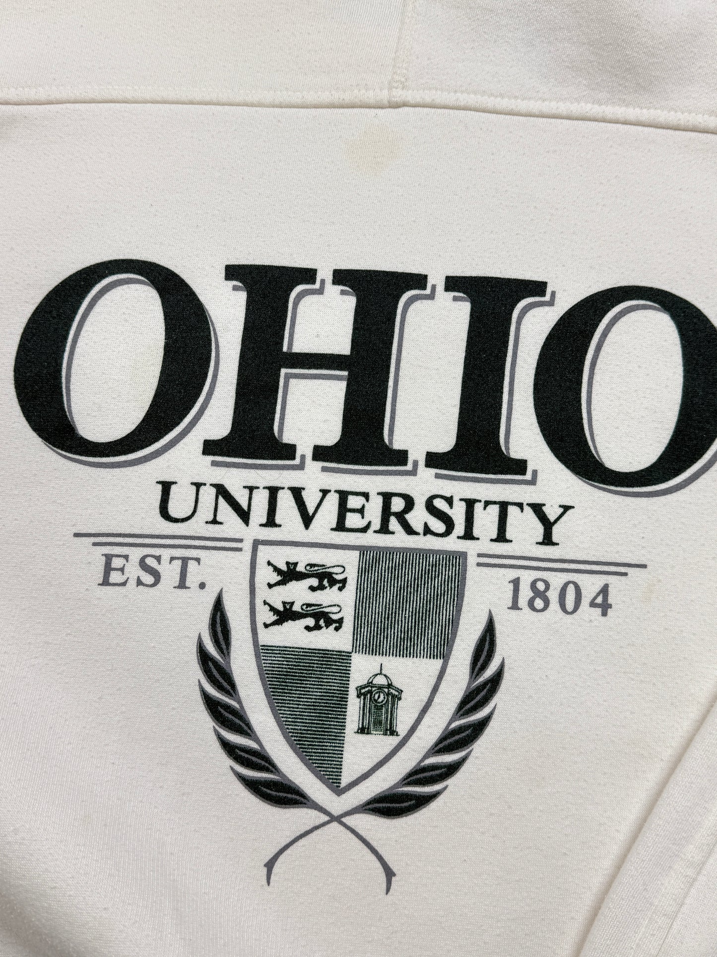 Vintage 90s Ohio University Collegiate Crest Spell Out Crewneck Sweatshirt Size XL