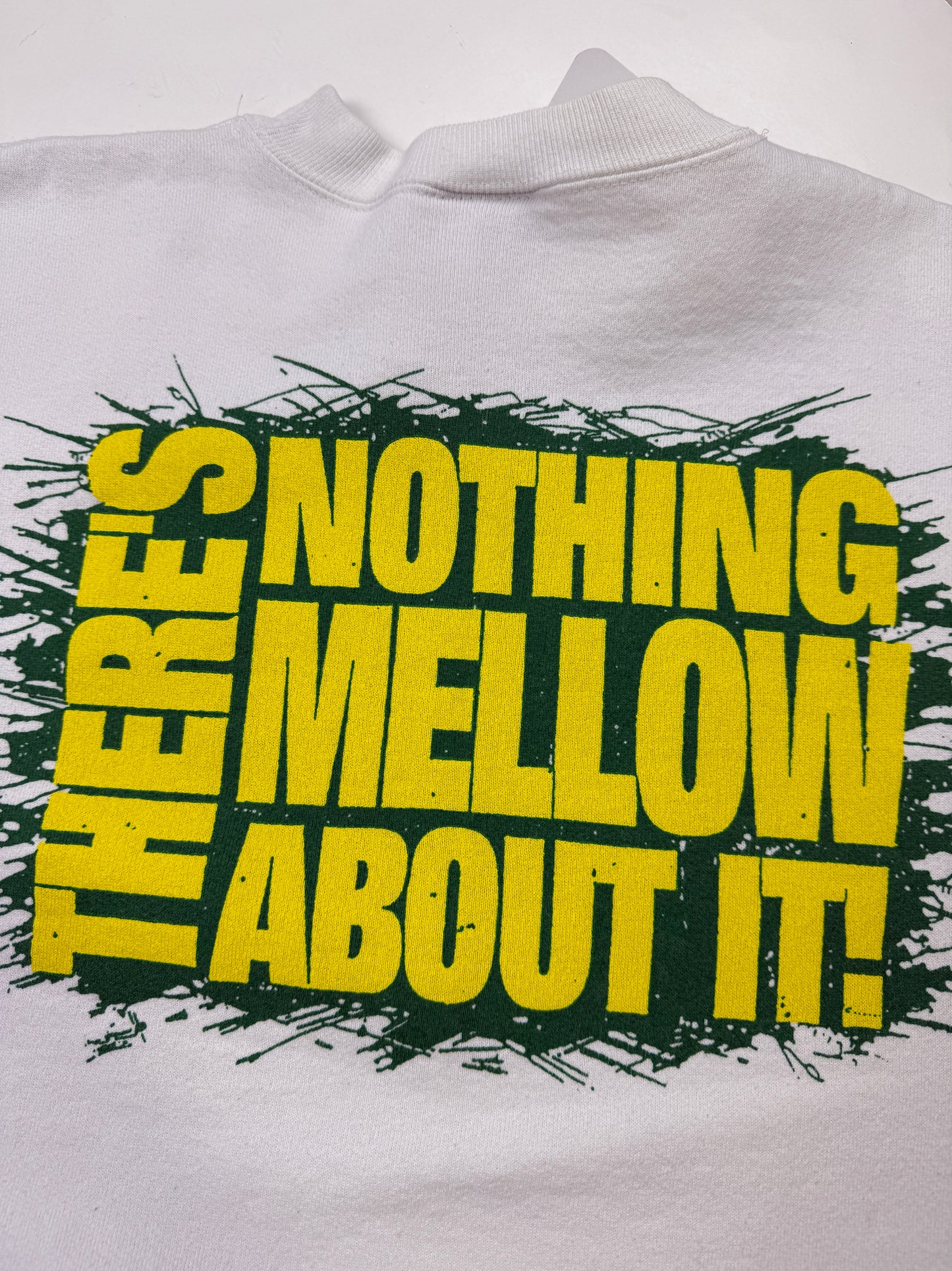 Vintage 90s No Fear Gear Mello Yello Nothing Mellow About It Promo Crewneck Sweatshirt Size L