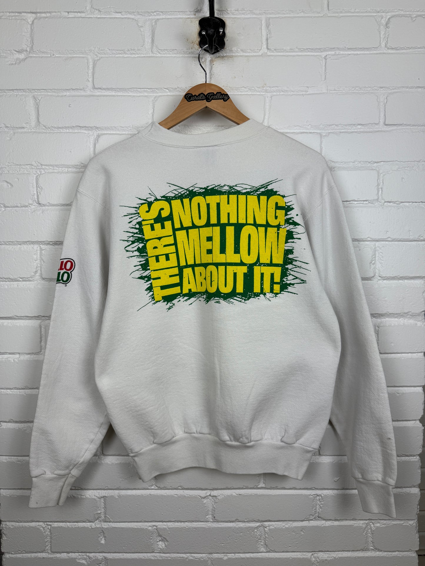 Vintage 90s No Fear Gear Mello Yello Nothing Mellow About It Promo Crewneck Sweatshirt Size L