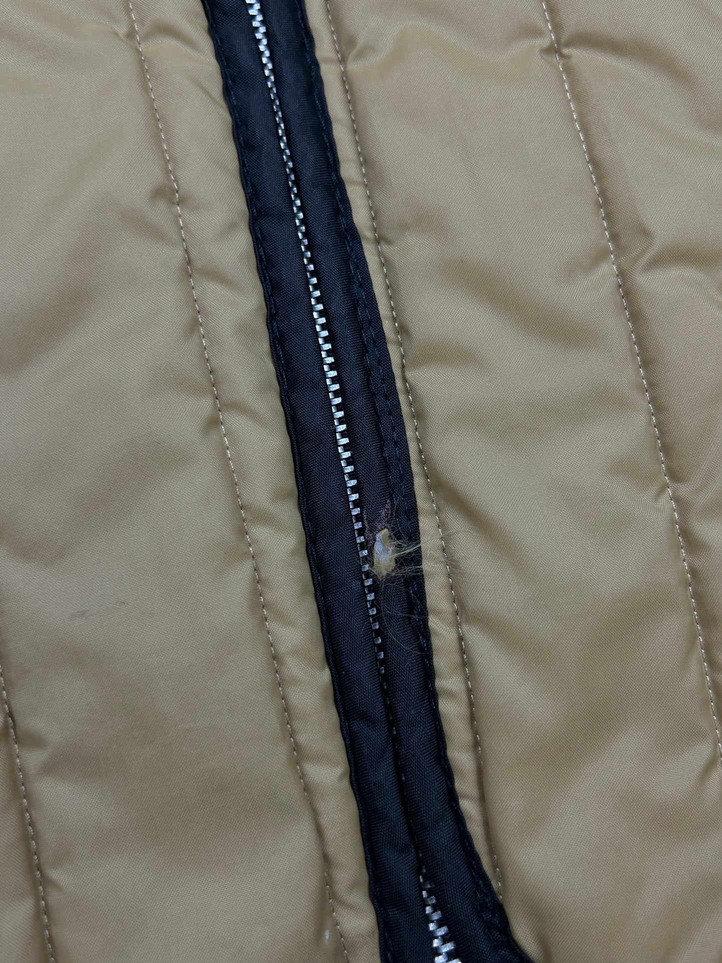 Vintage 80s/90s Insulated Vest Mocha Caramel Size L