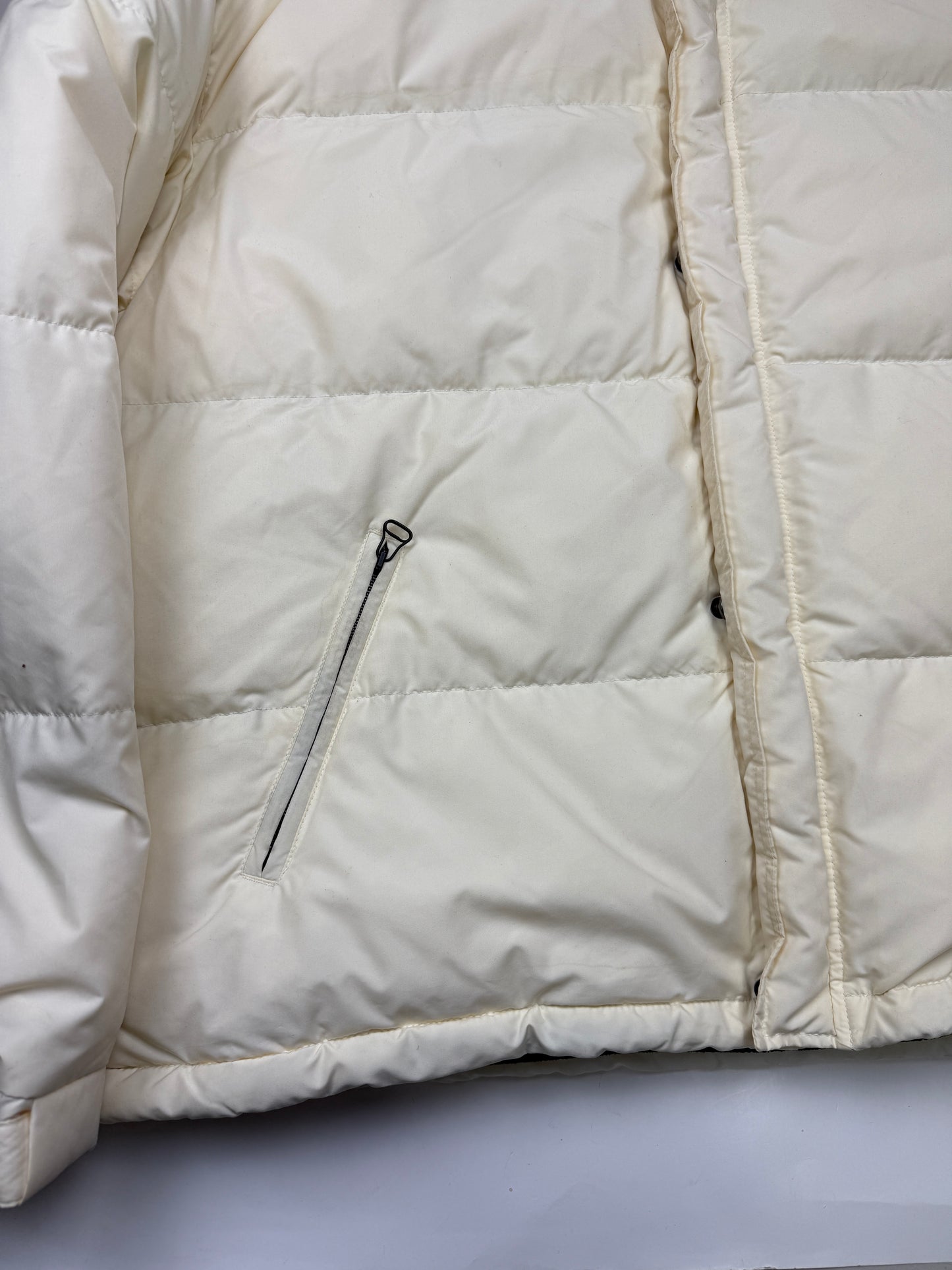 Vintage Polo Ralph Lauren Fleece Lined Insulated Down Puffer Jacket Size XXL White