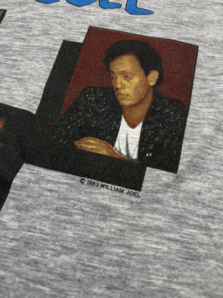 Vintage 1984 Billy Joel From A Piano Man To An Innocent Man Tour Music Raglan T Shirt Size XL 80s