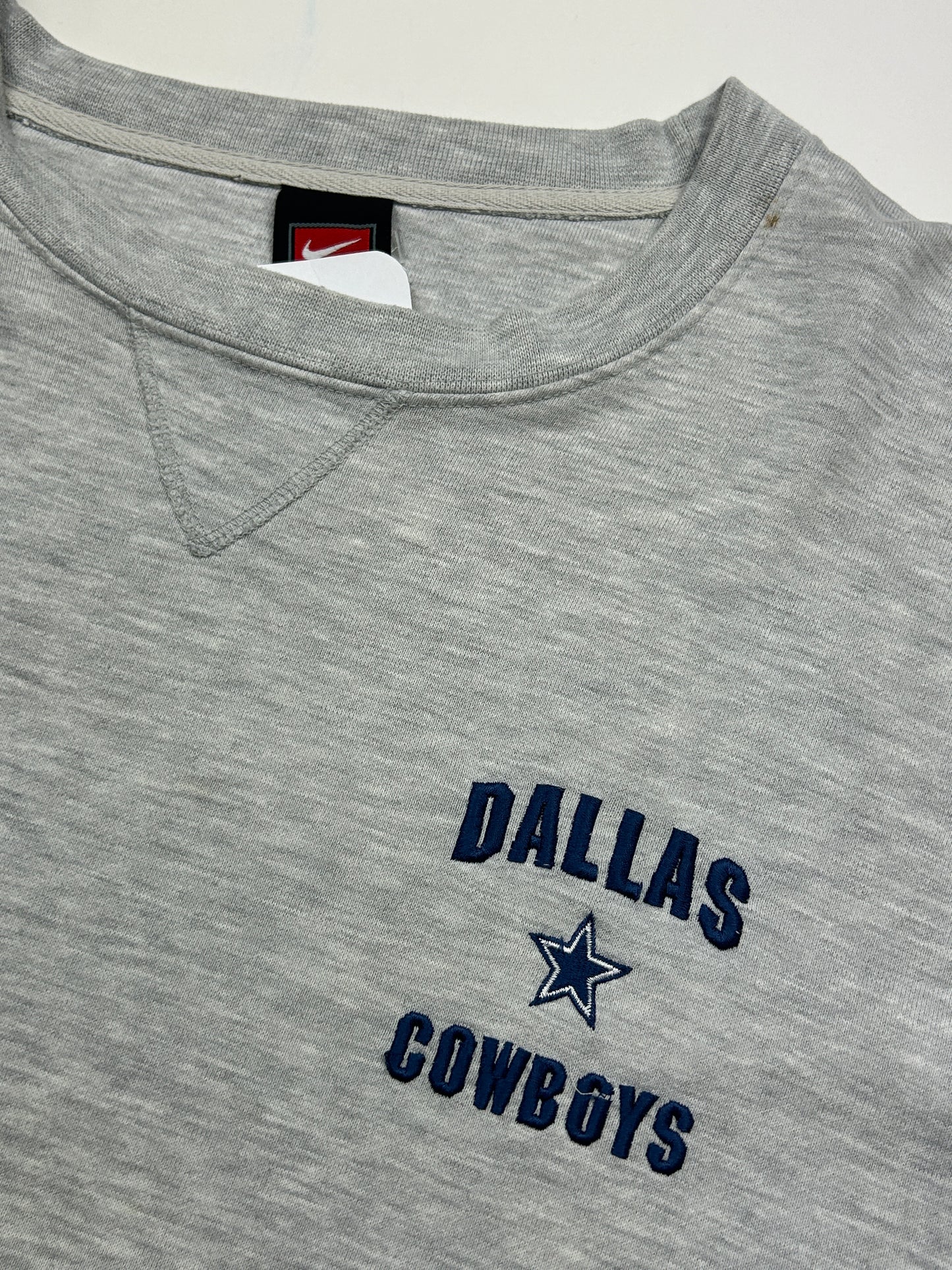 Vintage Nike Dallas Cowboys NFL Embroidered Swoosh Sweatshirt Size XL
