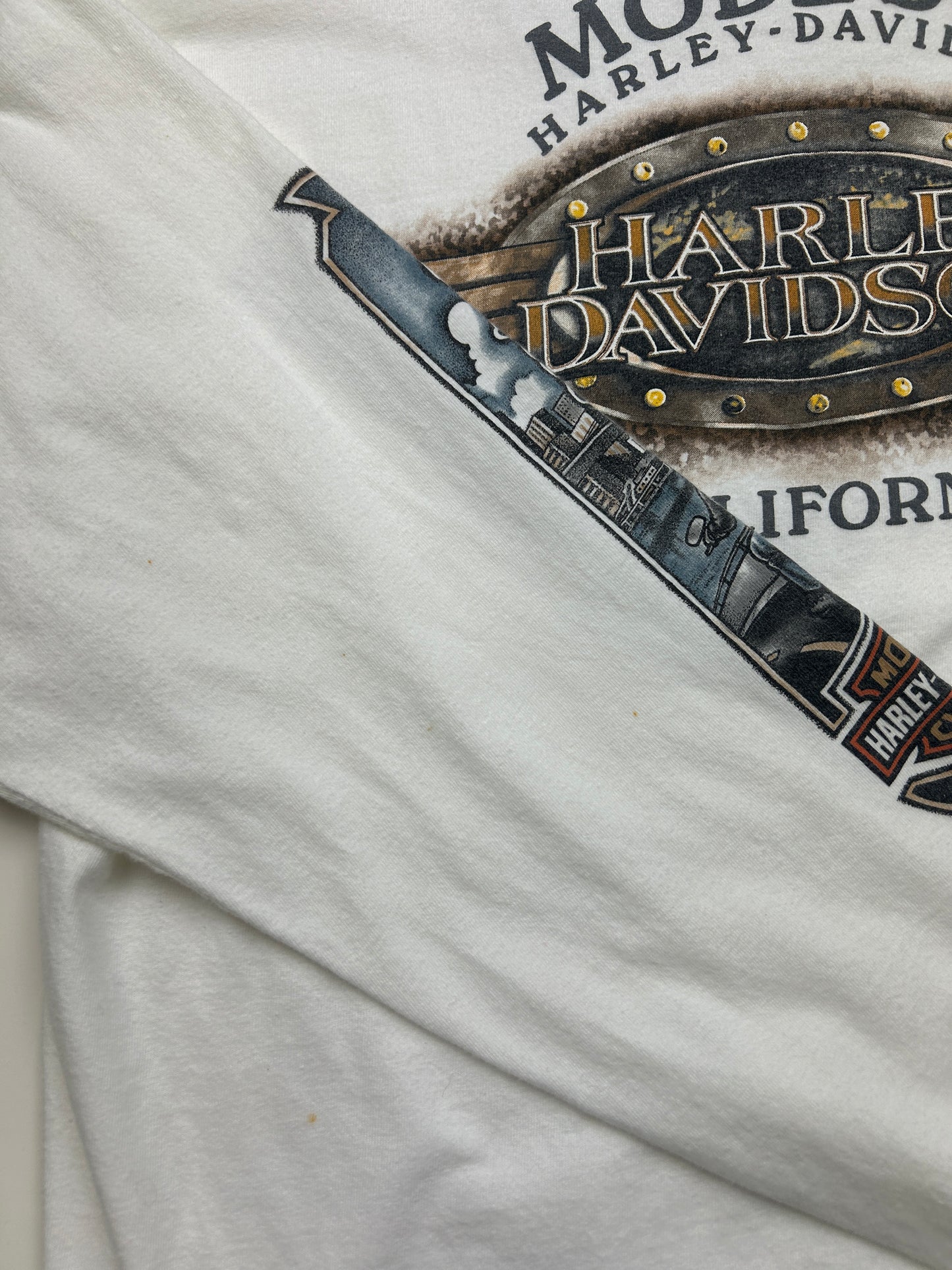 2008 Harley Davidson Border To Border California Long Sleeve T Shirt Size L