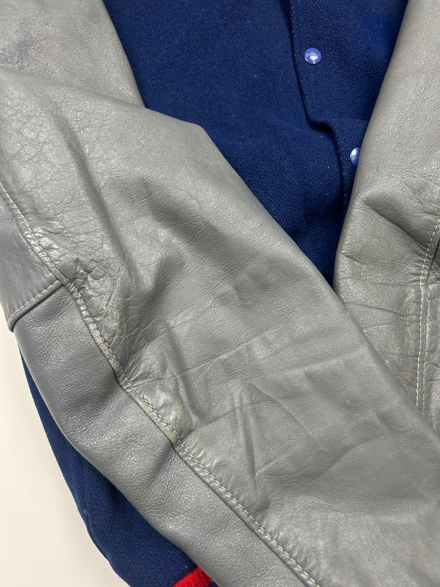 Vintage 70s/80s Holloway Falcons Stitched Varsity Letterman Jacket Size 44 L