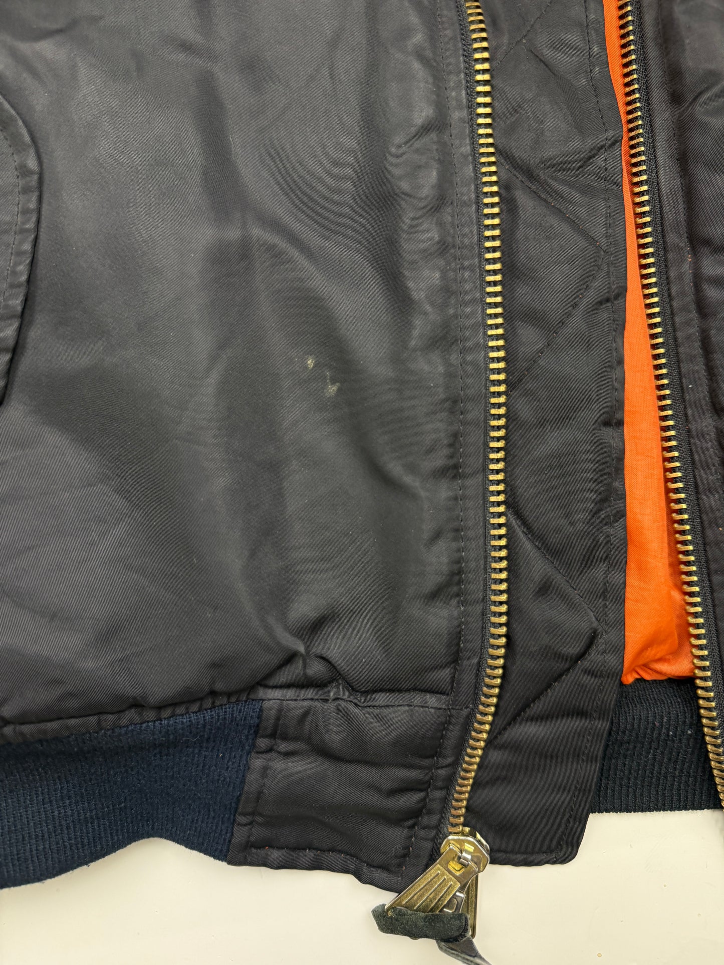 Vintage 90s Insulated Reversible Aviator Cropped Boxy Bomber Flight Jacket Size XL Black