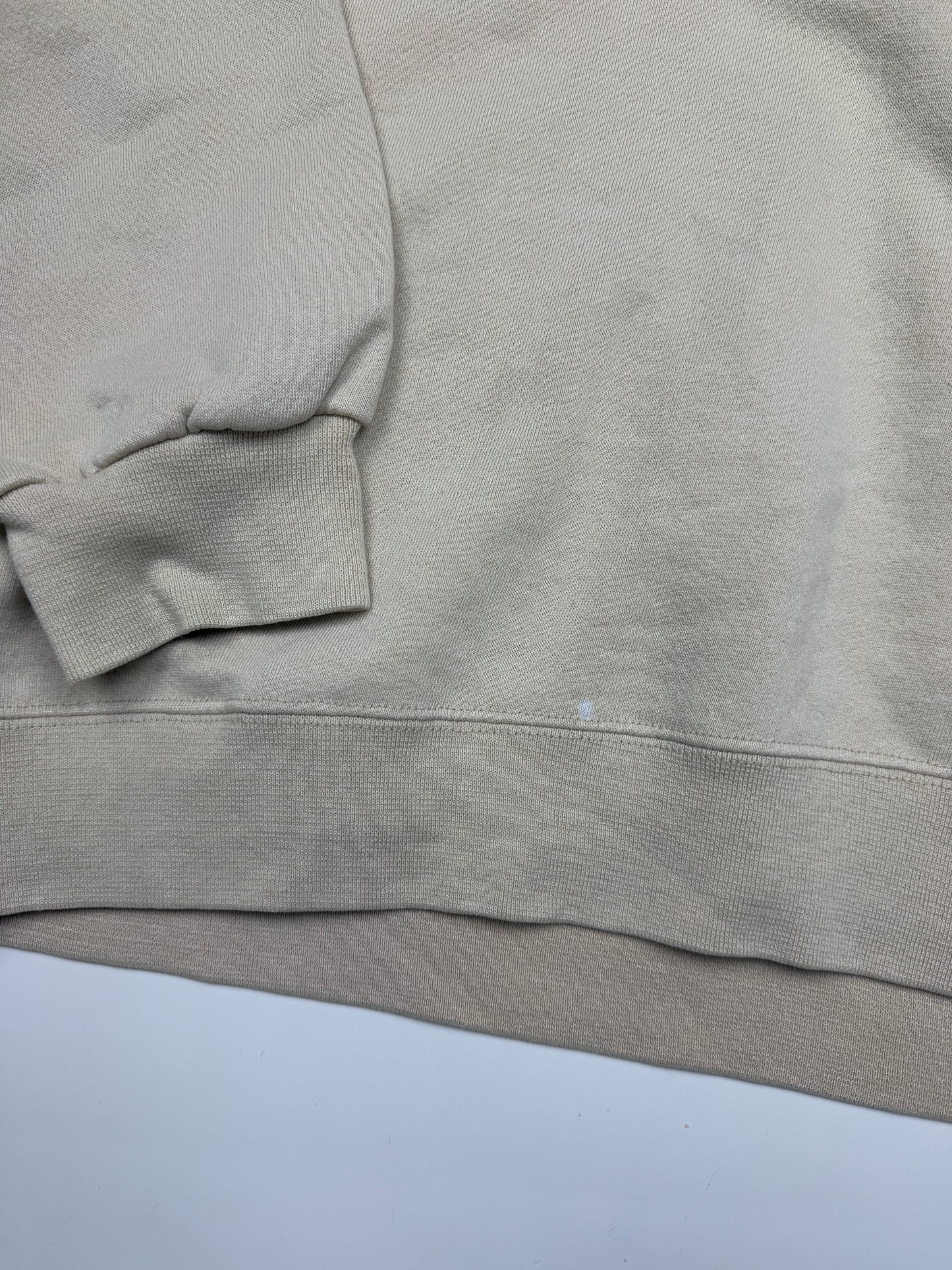 Vintage Russell Athletic Boxy Fit Blank Crewneck Sweatshirt Size XL Cream