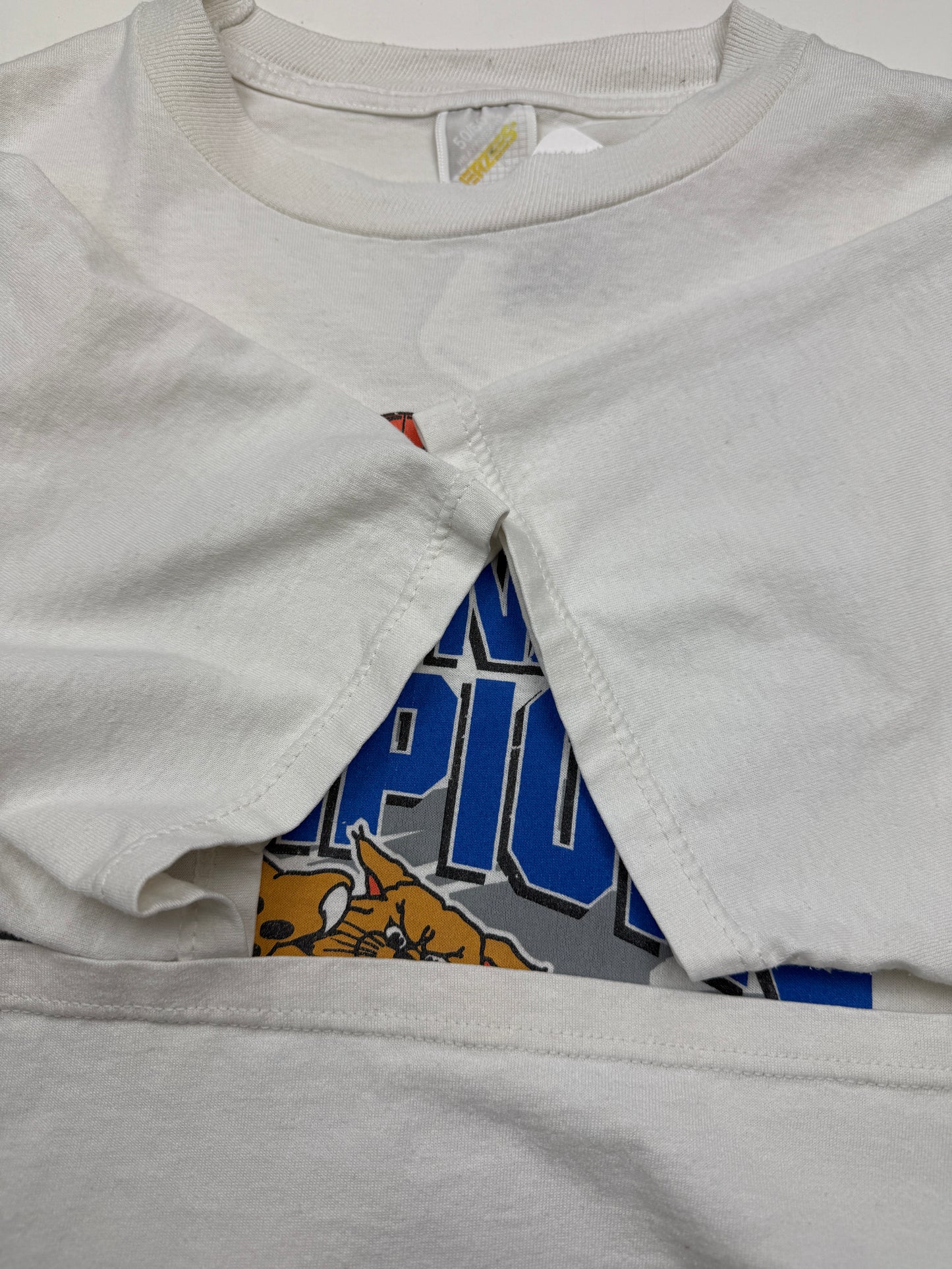 Vintage 1996 Kentucky Wildcats UK National Champs NCAA Basketball T Shirt Size L 90s