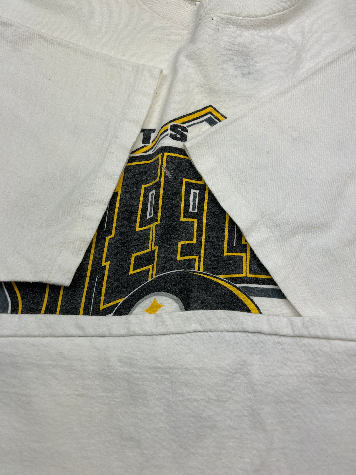 Vintage 90s Pittsburgh Steelers NFL Football Graphic T Shirt Size XL
