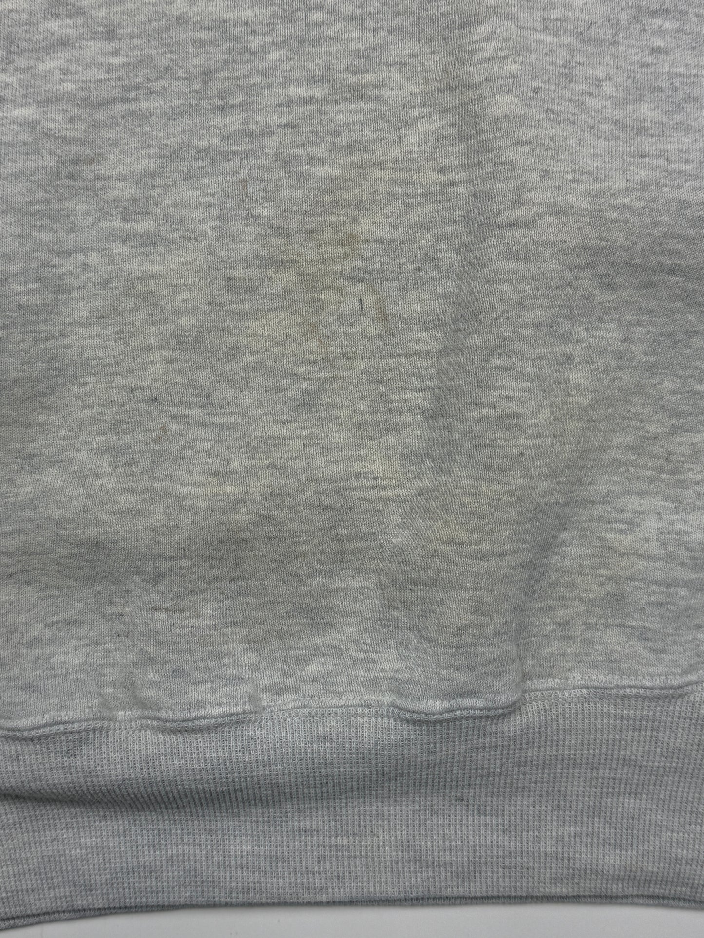 Vintage 90s Russell Athletic Cropped Boxy Fit Blank Crewneck Sweatshirt Size M Heather Gray