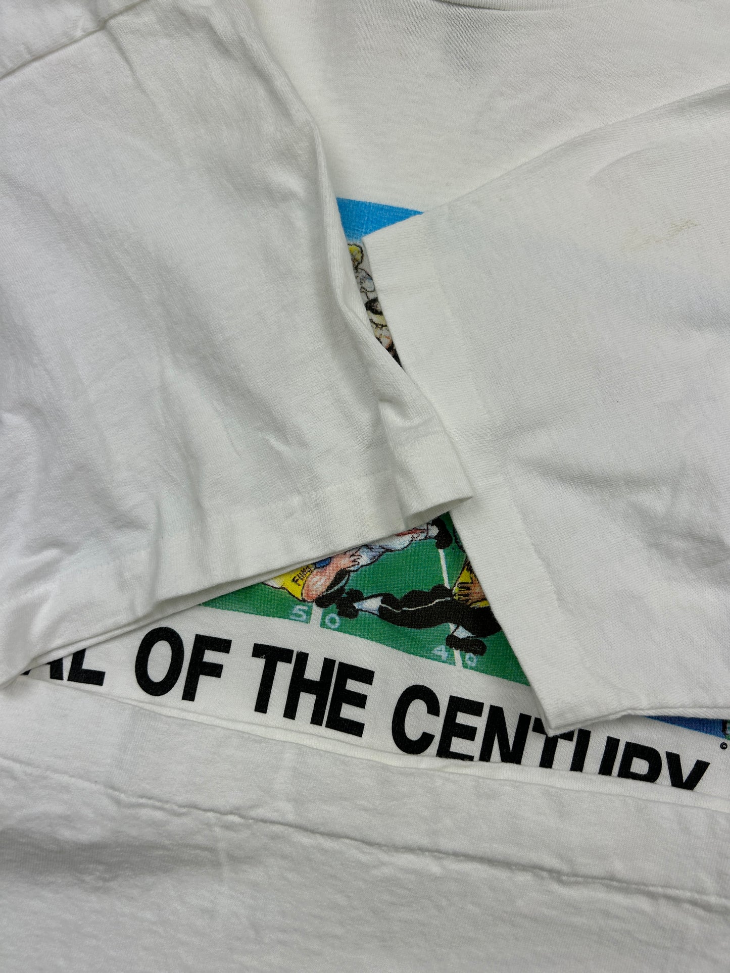 Vintage 1995 Trial Of The Century OJ Simpson Guilty Not Guilty Football T Shirt Size XL