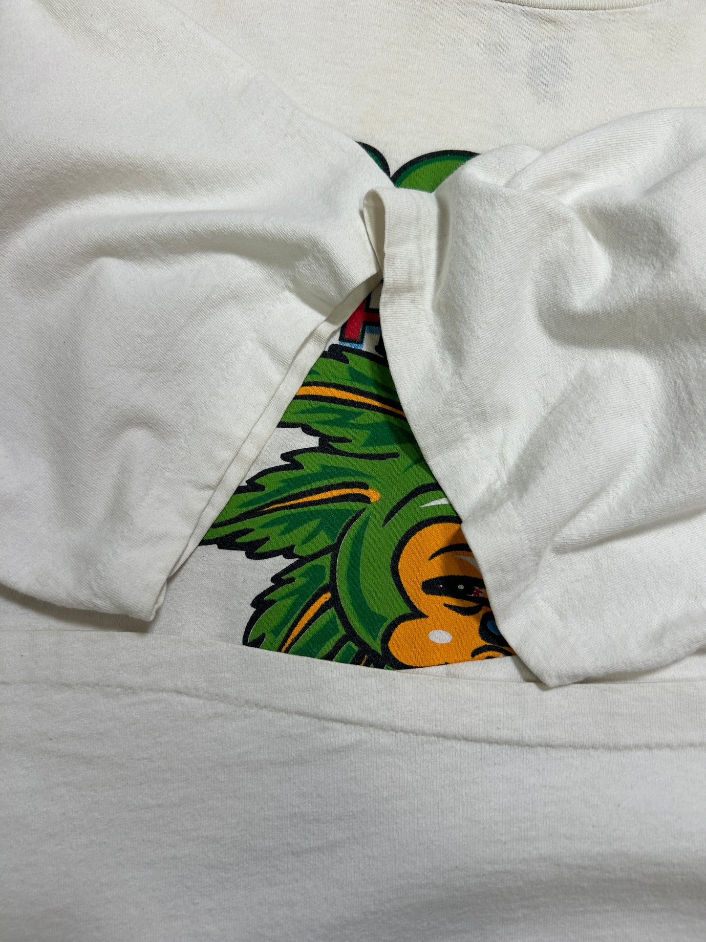 Vintage 1994 Cronic The Hemp Hog Highly Intense Sonic Parody Weed T-Shirt Size XL 90s