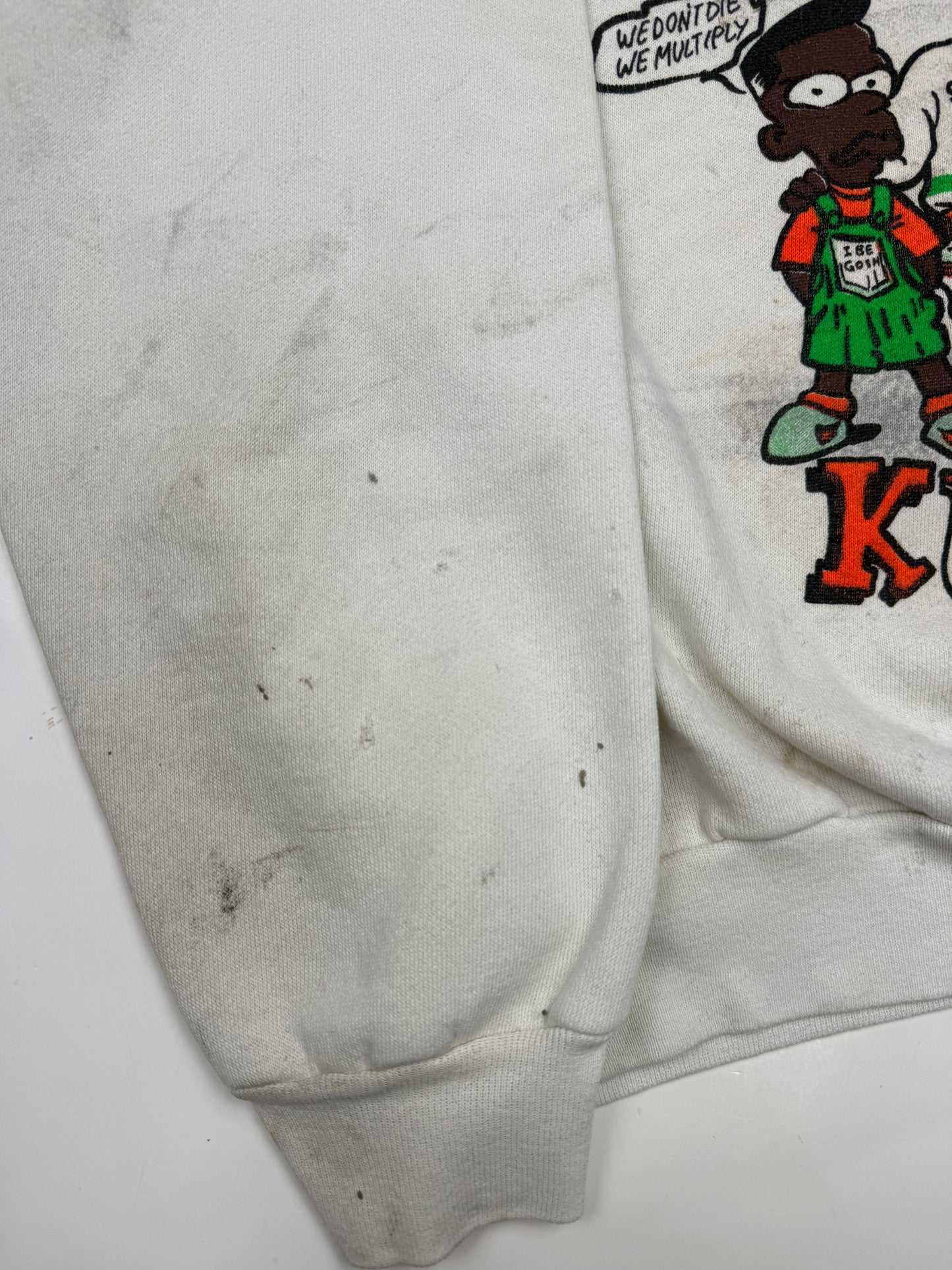 Vintage 80s/90s We Bay Bay Kids We Dont Die We Multiply Rap Hip Hop Sweatshirt Size L
