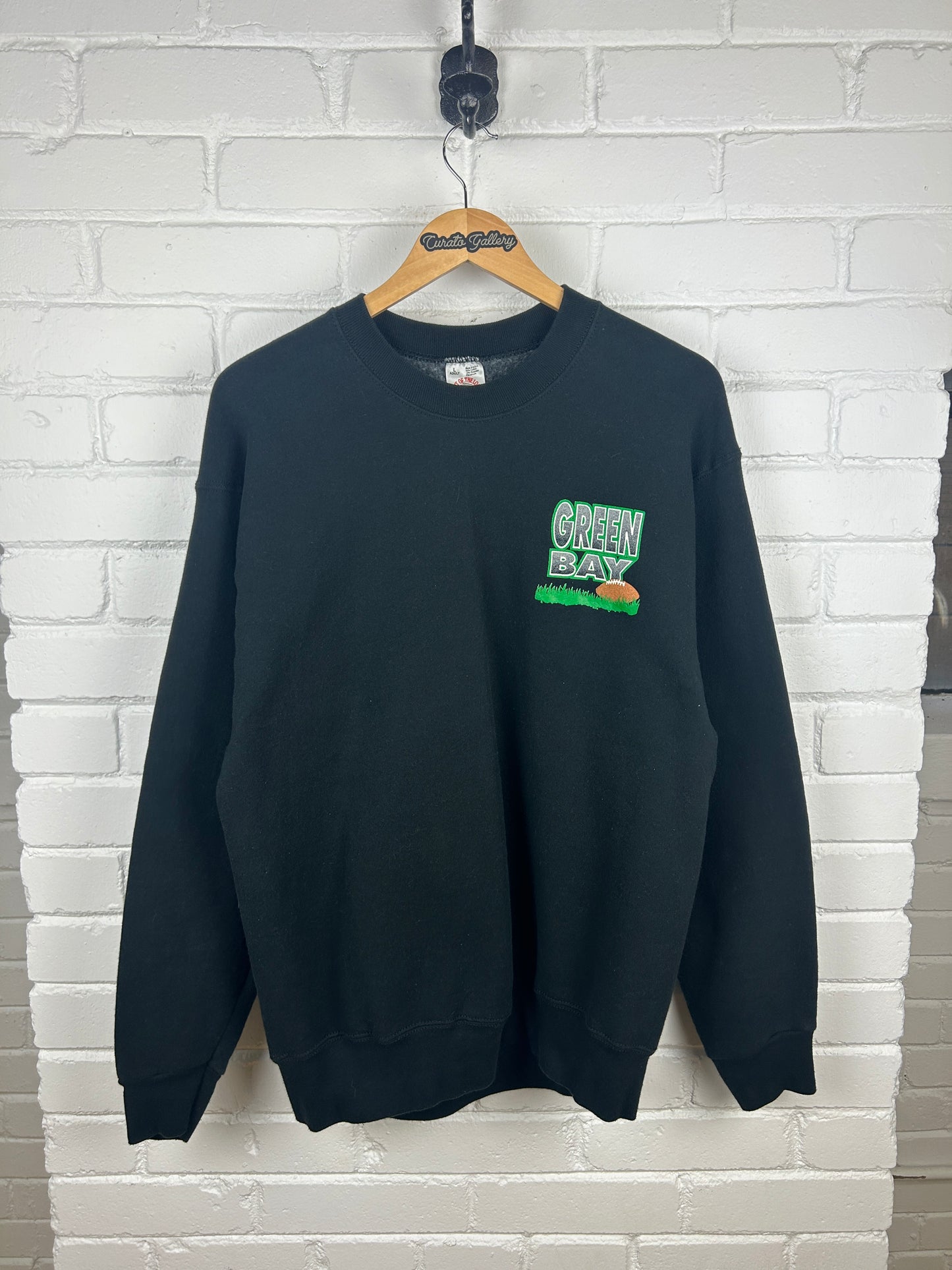 Vintage 90s Green Bay Packers Kiss My Grass NFL Football Sweatshirt Size L