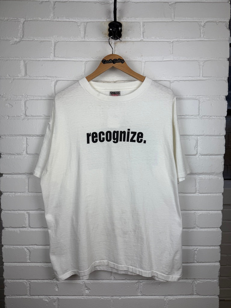 Vintage 90s Recognize Big Voices Big Talents Big Losses Tupac Biggie Rap T Shirt Size XL