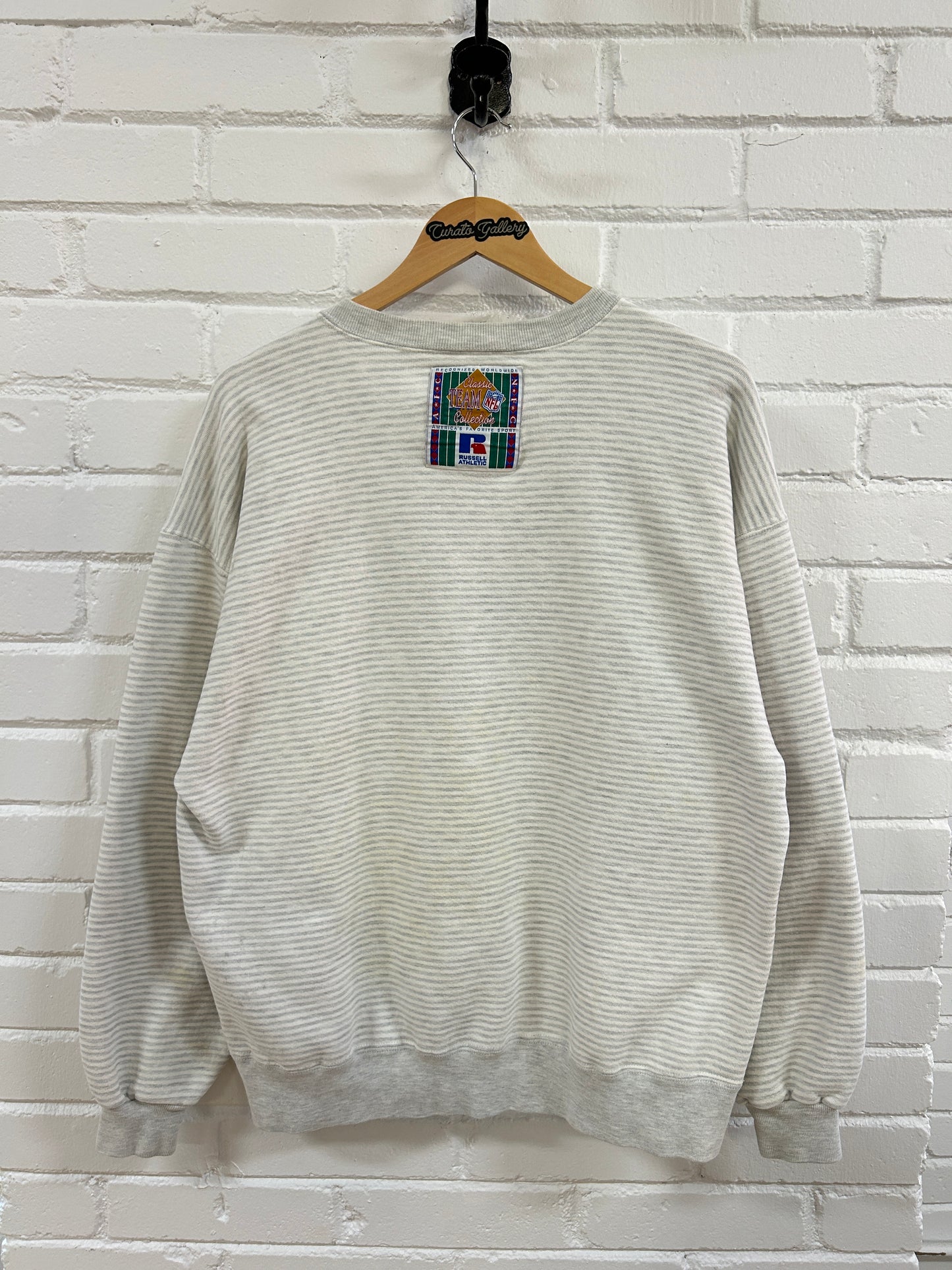 Vintage 1993 Los Angeles NFL Striped Russell Athletic Graphic Sweatshirt Size XXL 90s
