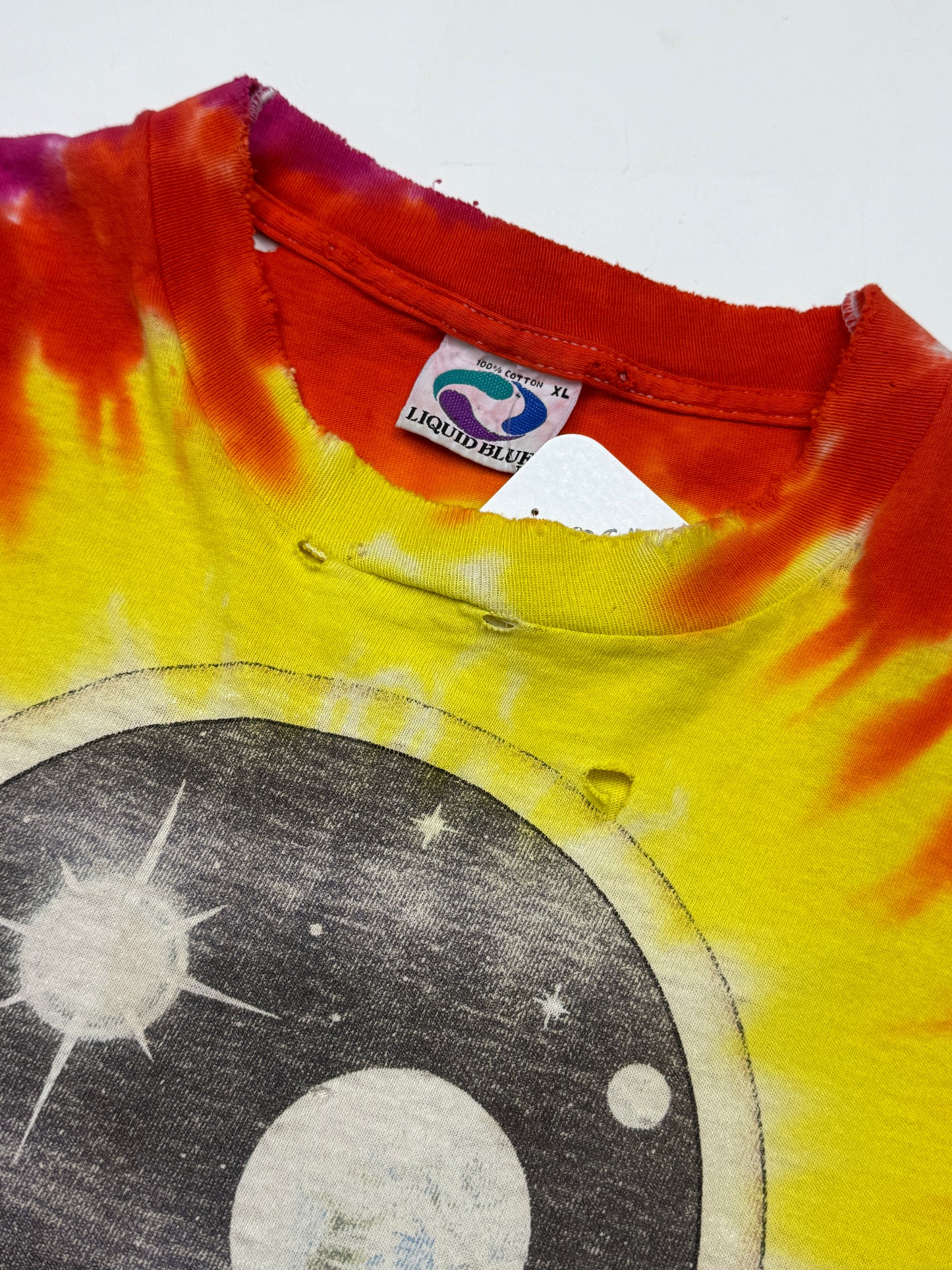 Vintage 1992 Grateful Dead Space Your Face Tie Dye Distressed GD Music T Shirt Size XL 90s
