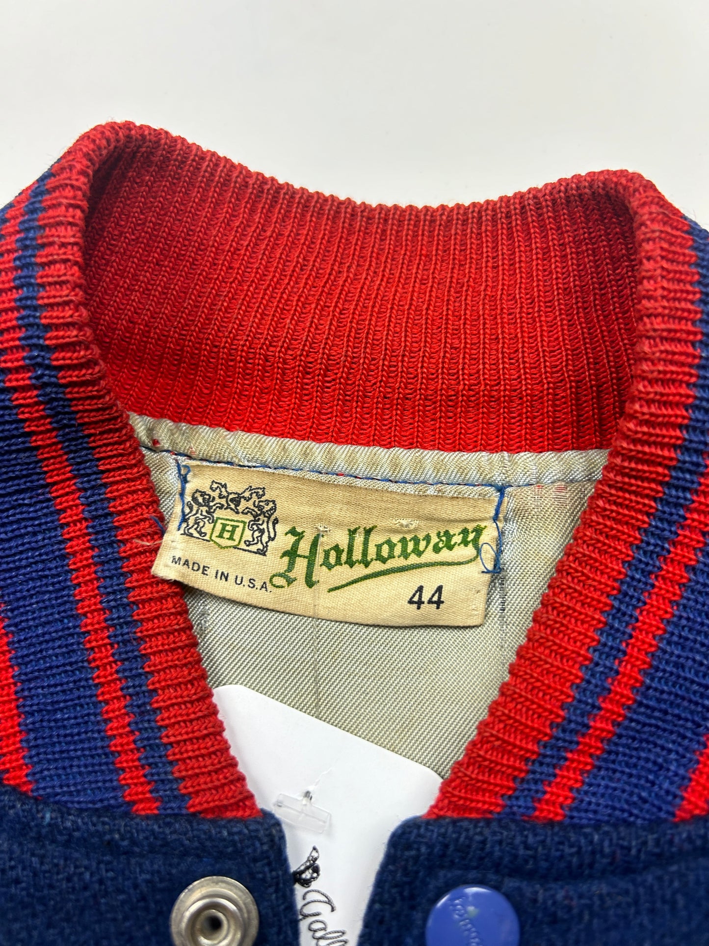 Vintage 70s/80s Holloway Falcons Stitched Varsity Letterman Jacket Size 44 L