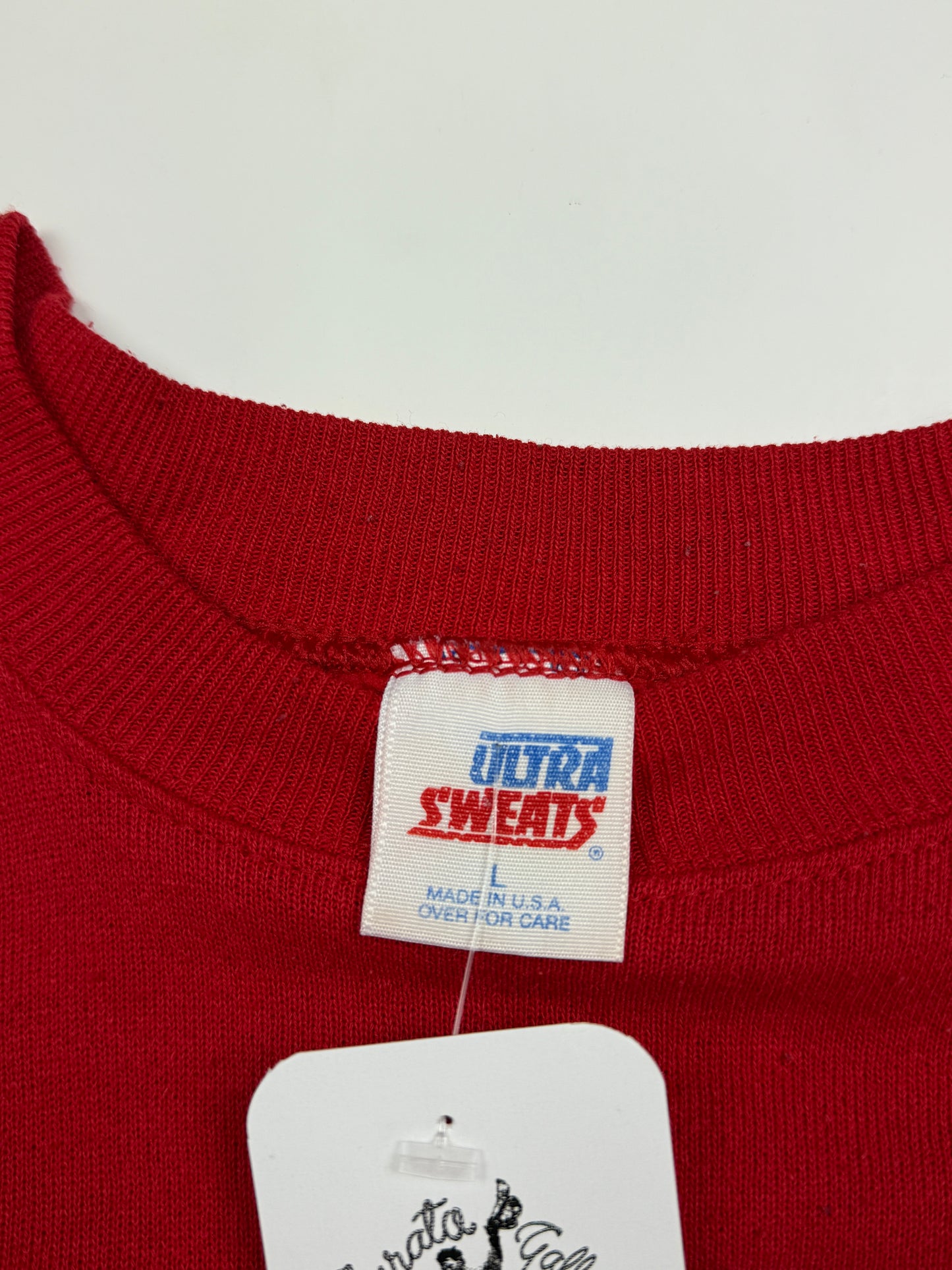 Vintage 80s Atlanta Hawks NBA Basketball Graphic Crewneck Sweatshirt Size L