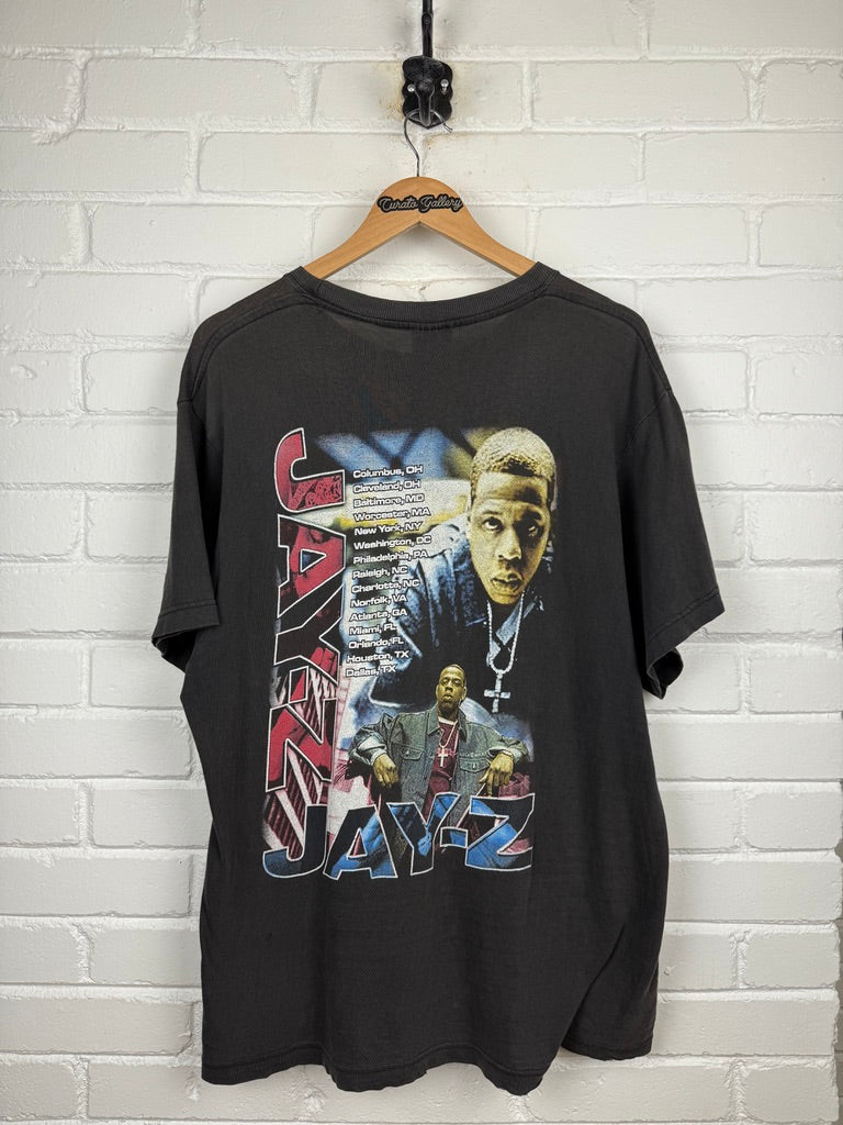 Vintage 90s Jay Z Rap Tee Parking Lot Music Tour T Shirt Size L Black